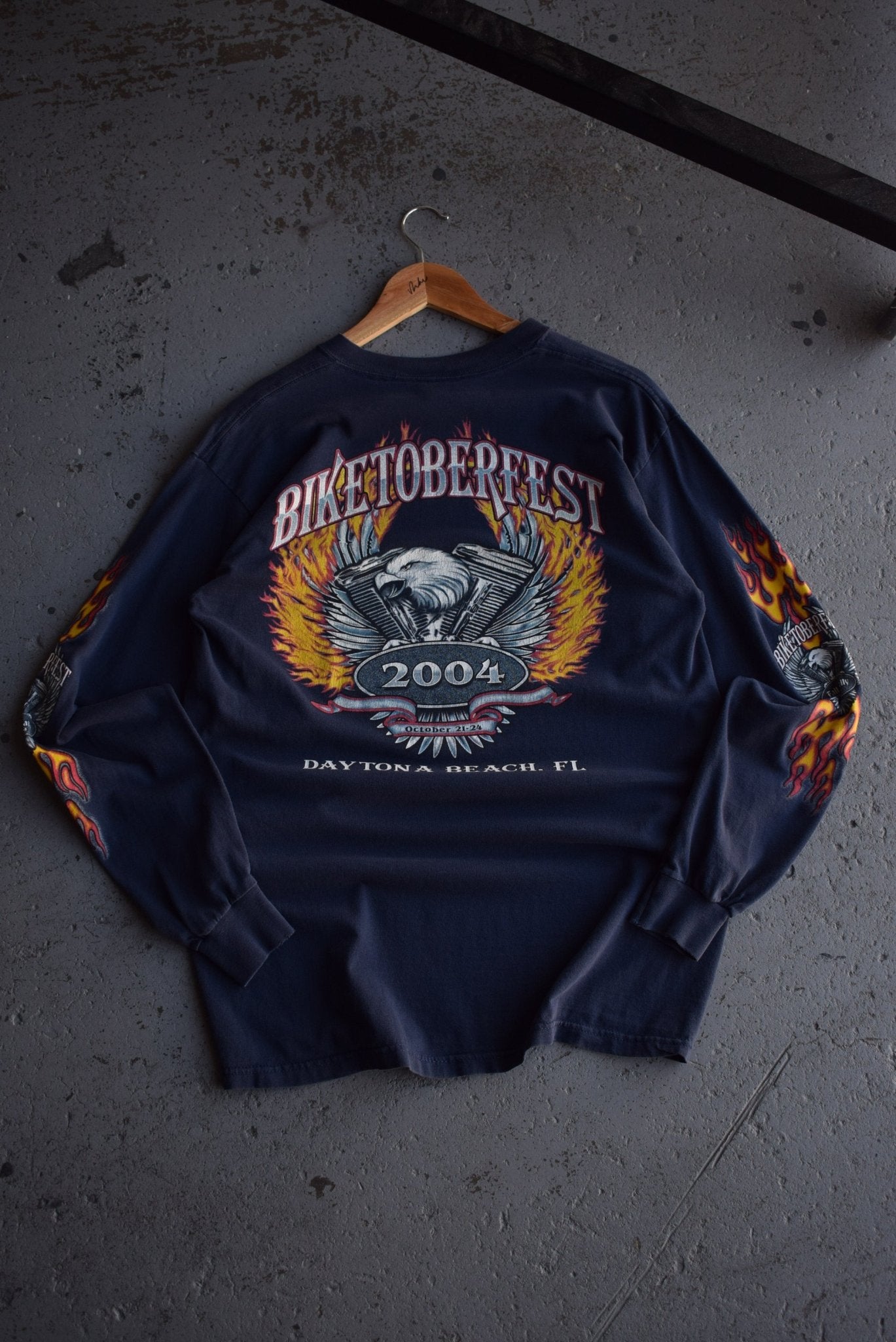 Vintage 2004 Biketoberfest Long Sleeve Tee (M) - Retrospective Store