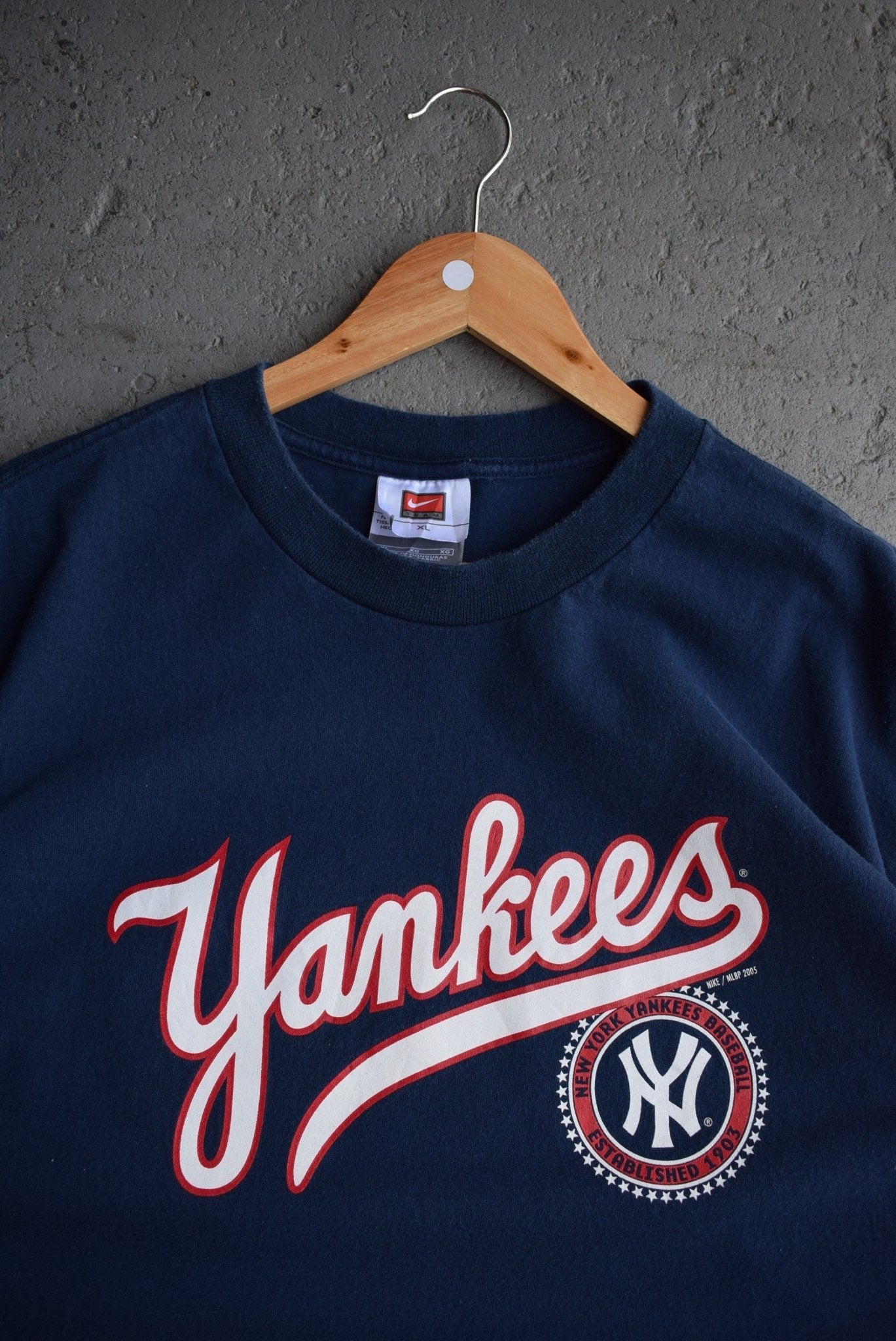 Vintage 2005 Nike x New York Yankees Long Sleeve Tee (XL) - Retrospective Store