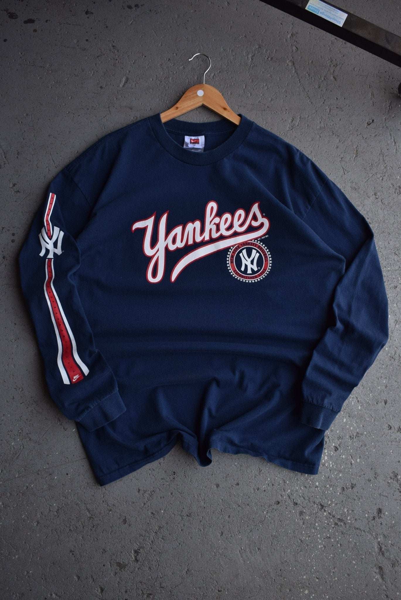 Vintage 2005 Nike x New York Yankees Long Sleeve Tee (XL) - Retrospective Store