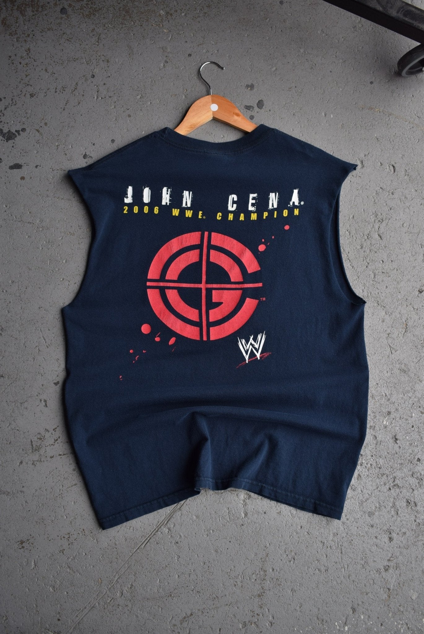 Vintage 2006 WWE John Cena Champion Tank (L) - Retrospective Store