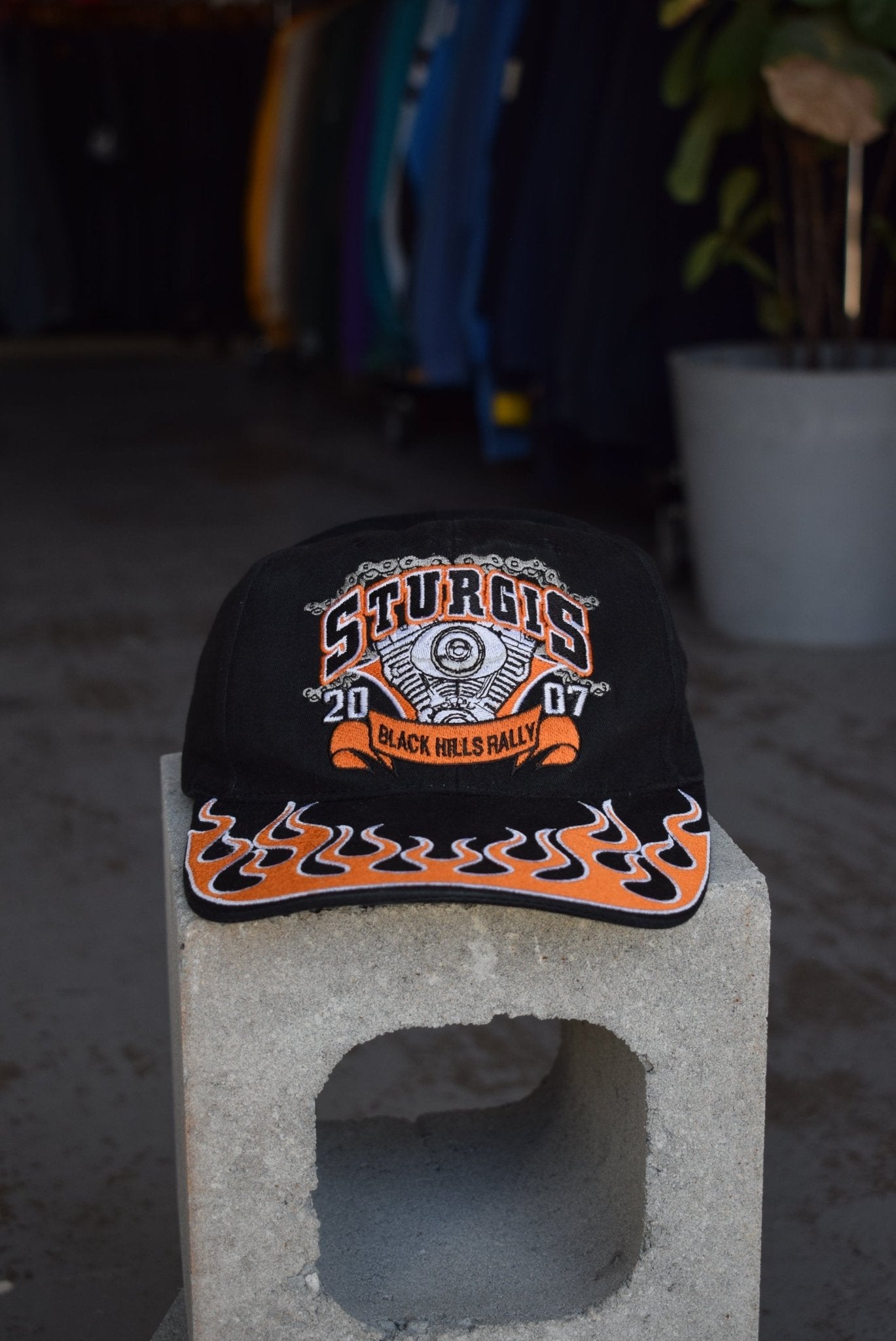 Vintage 2007 Sturgis Black Hills Rally Embroidered Hat - Retrospective Store