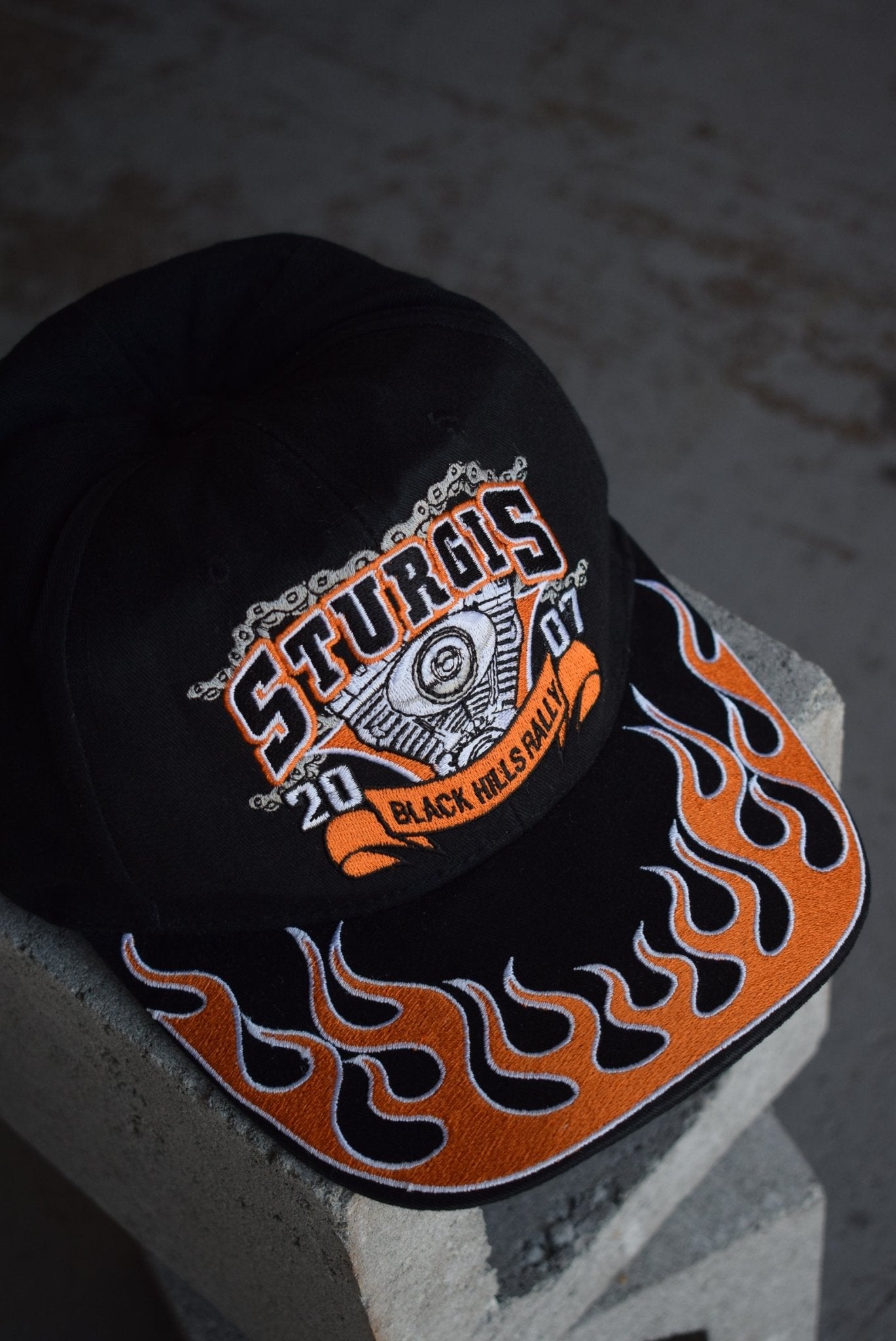 Vintage 2007 Sturgis Black Hills Rally Embroidered Hat - Retrospective Store