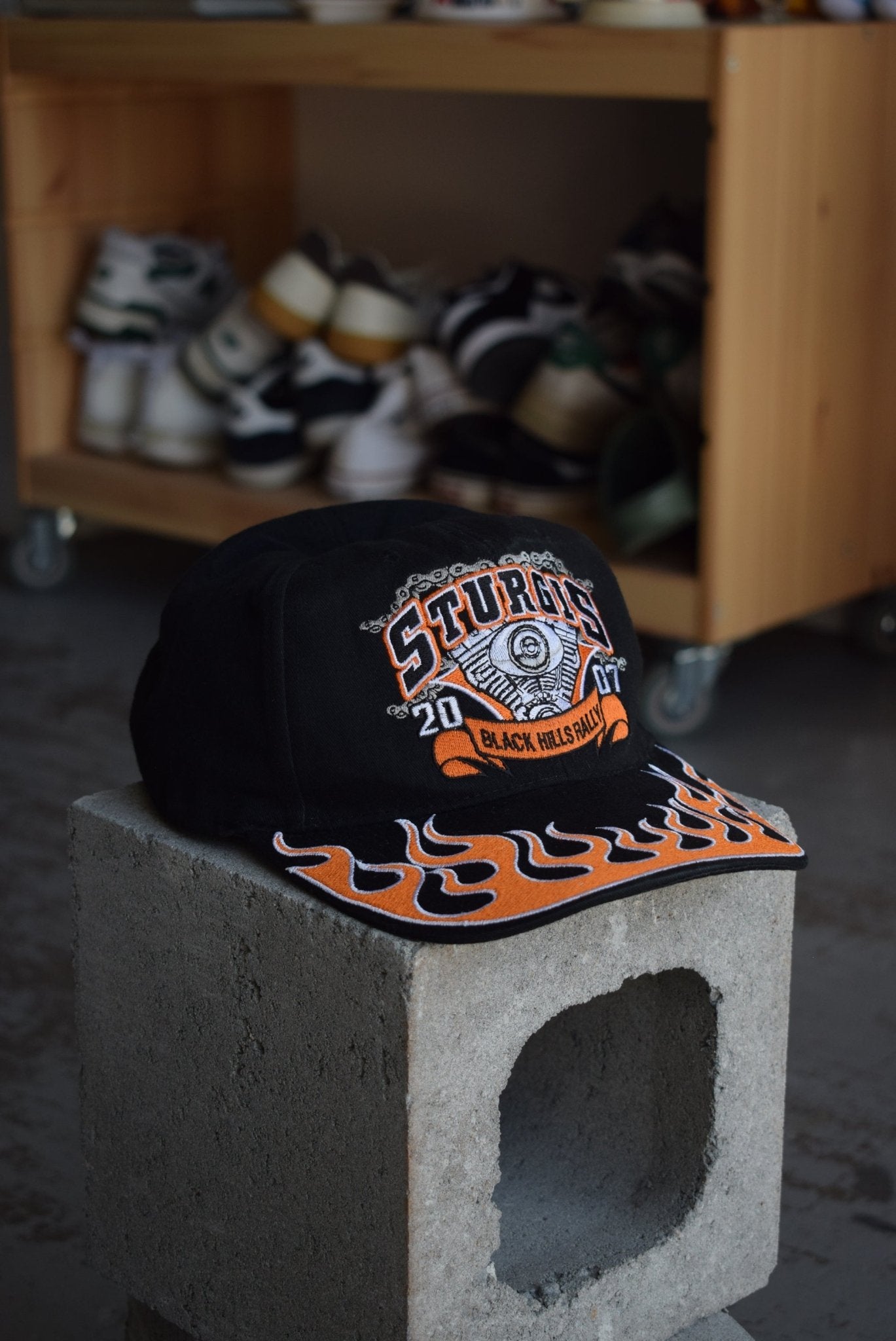 Vintage 2007 Sturgis Black Hills Rally Embroidered Hat - Retrospective Store