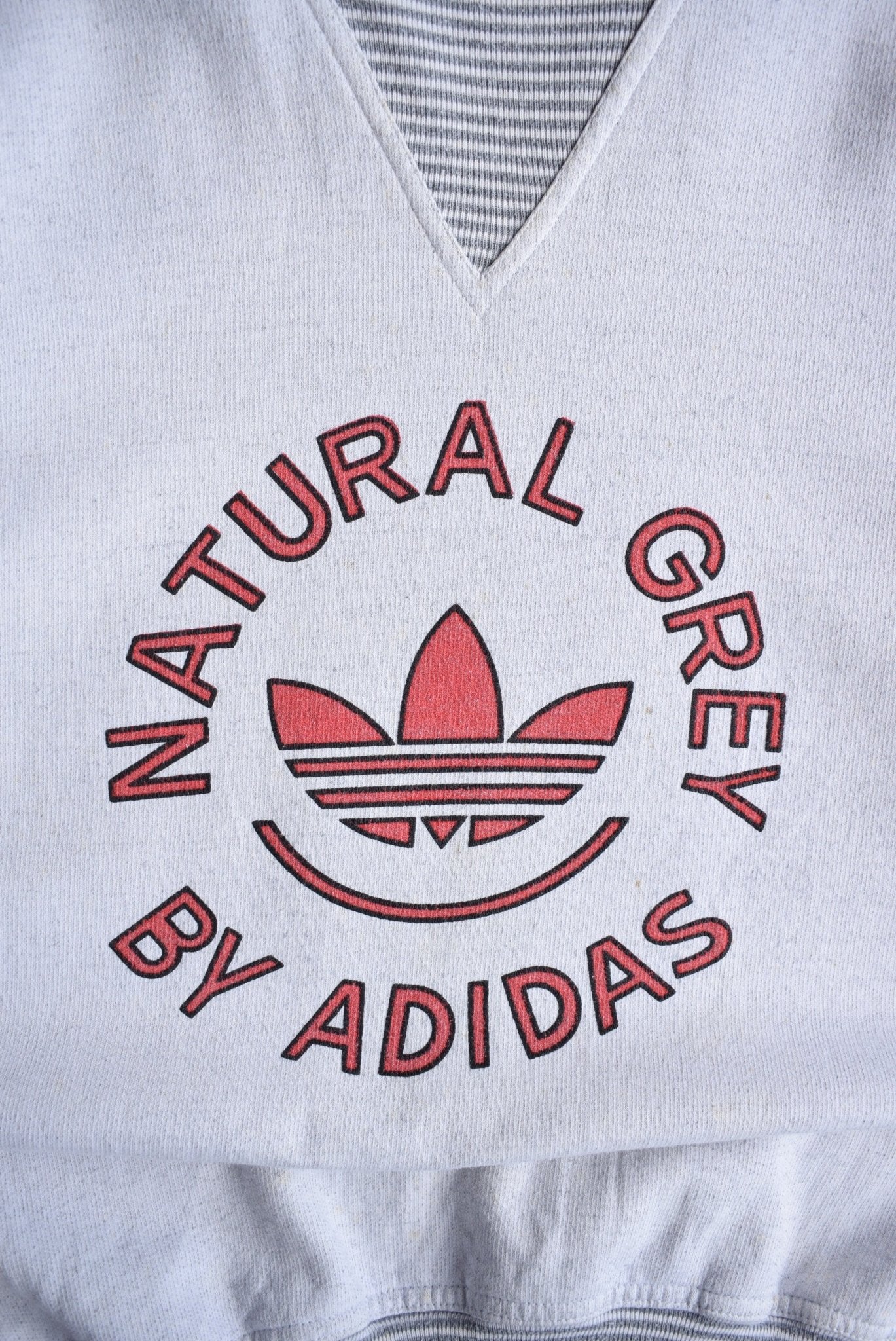 Vintage 80s Adidas 'Natural Grey' Crewneck (L) - Retrospective Store