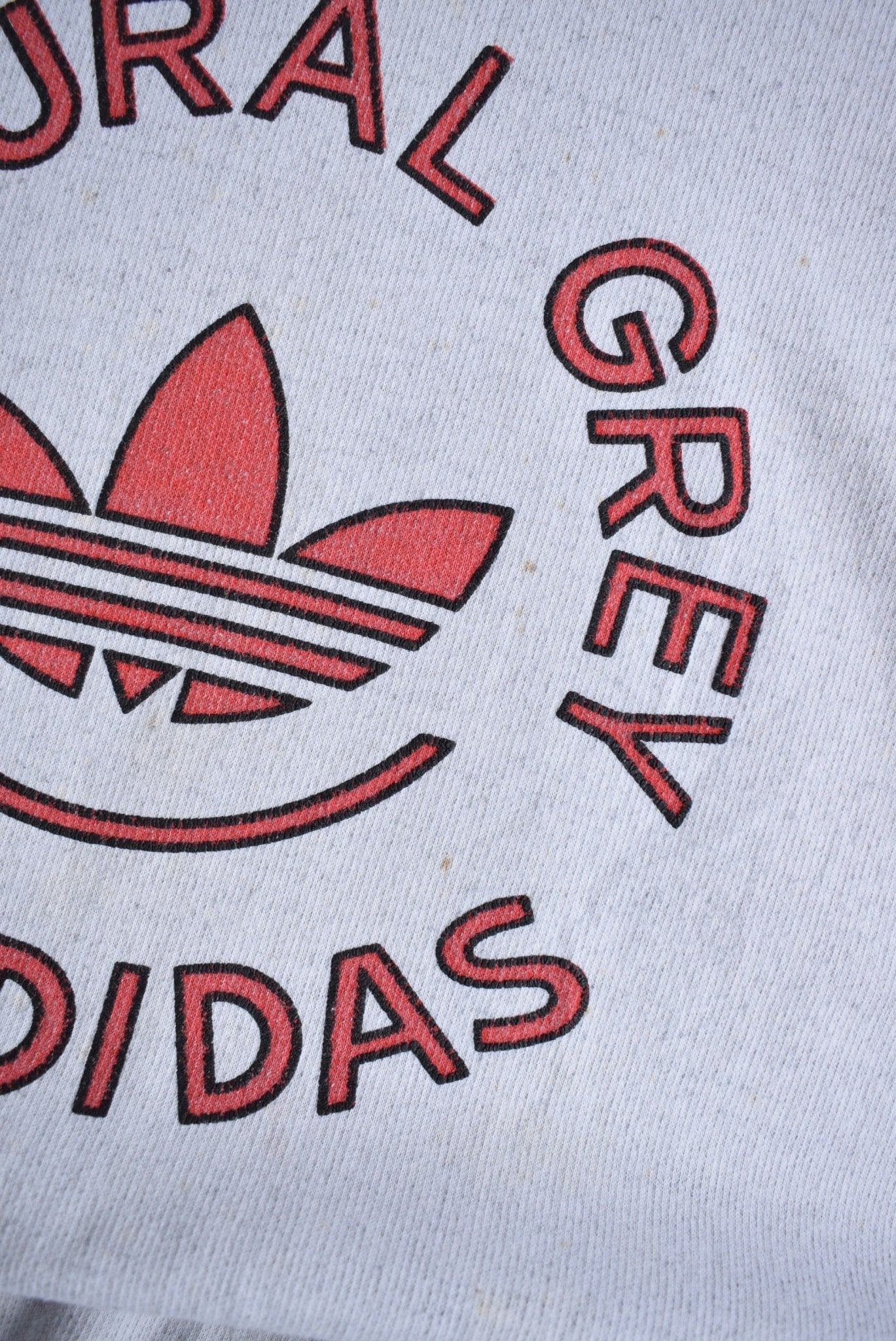 Vintage 80s Adidas 'Natural Grey' Crewneck (L) - Retrospective Store