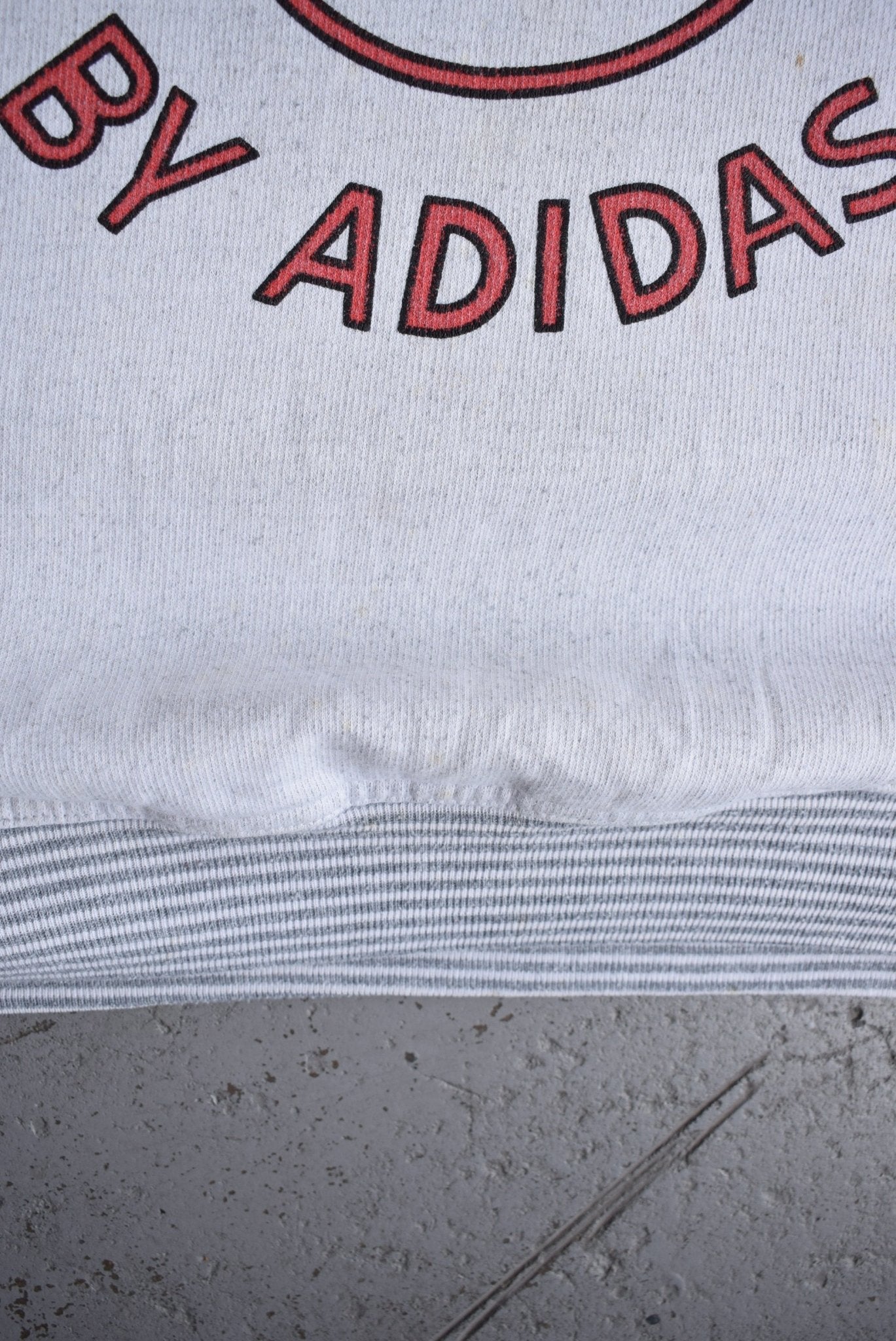 Vintage 80s Adidas 'Natural Grey' Crewneck (L) - Retrospective Store