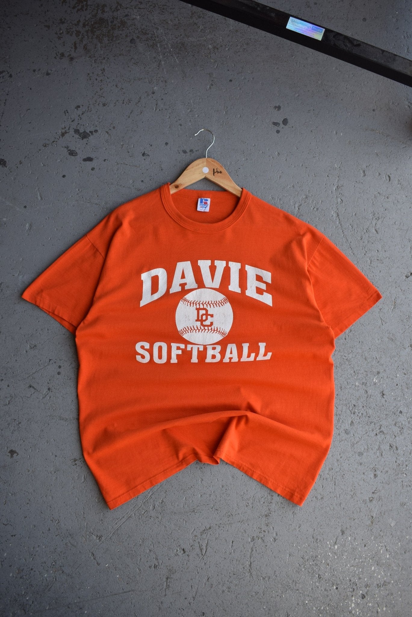 Vintage 80s Russell x Davie Softball Tee (L) - Retrospective Store