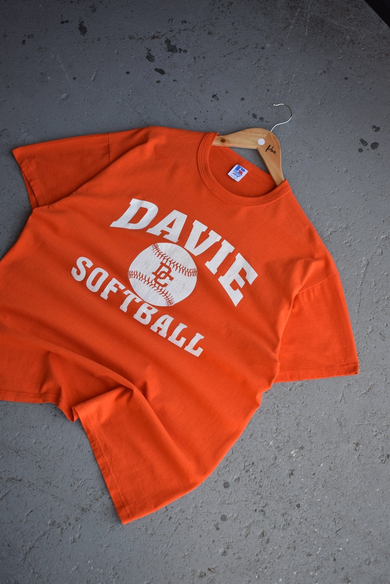 Vintage 80s Russell x Davie Softball Tee (L) - Retrospective Store