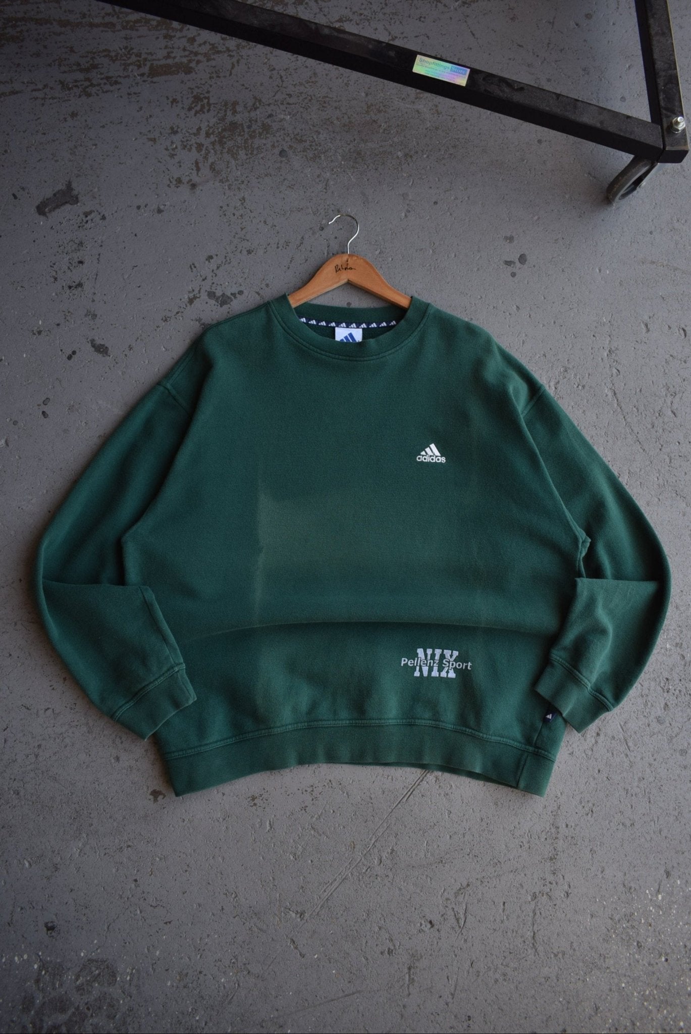 Vintage 90s Adidas Classic Logo Embroidered Crewneck (L/XL) - Retrospective Store