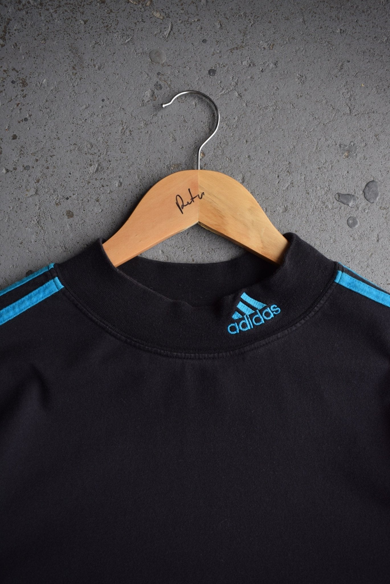 Vintage 90s Adidas Classic Logo Embroidered Mockneck (M) - Retrospective Store