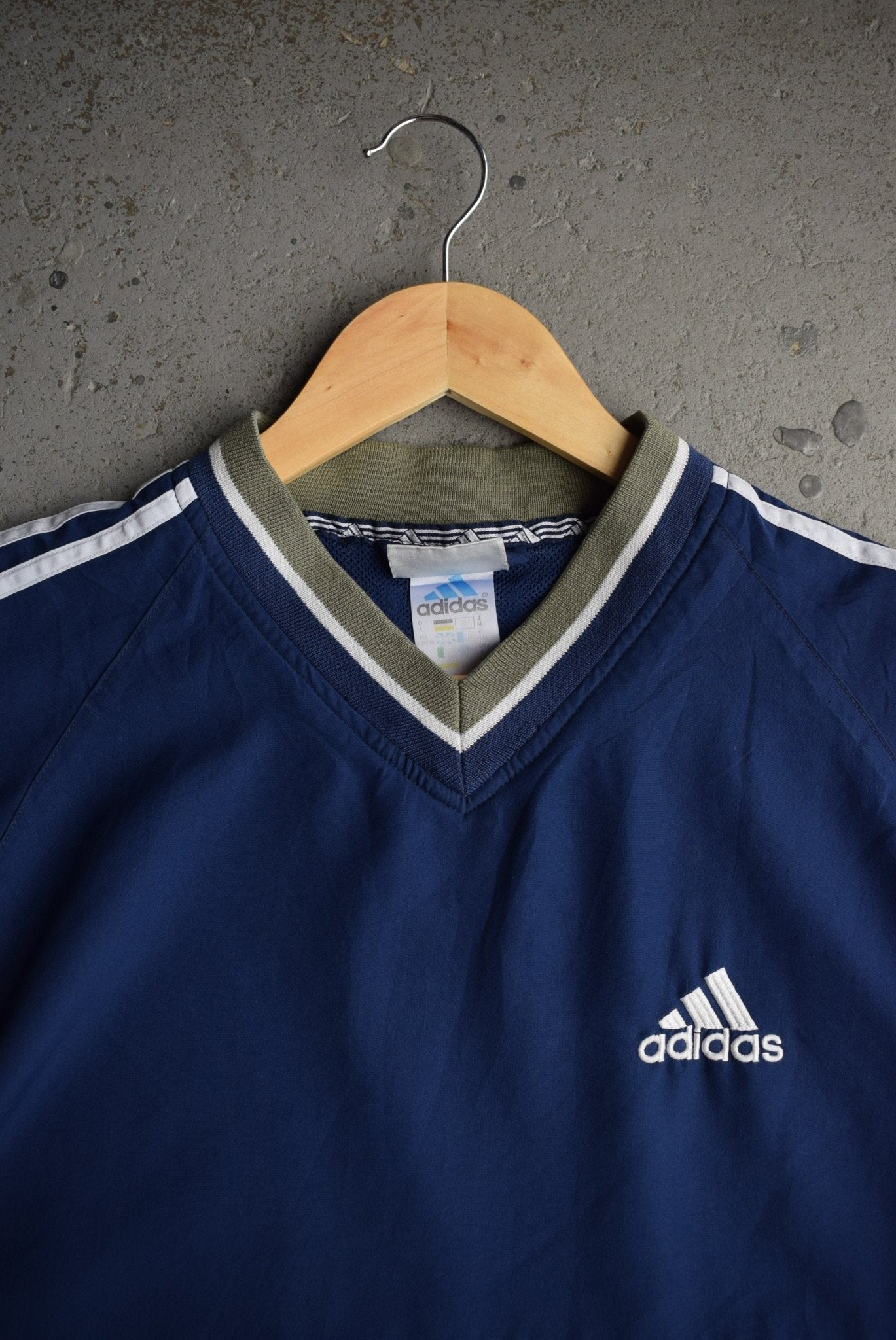 Vintage 90s Adidas Classic Logo Embroidered Pullover Jacket (S/M) - Retrospective Store