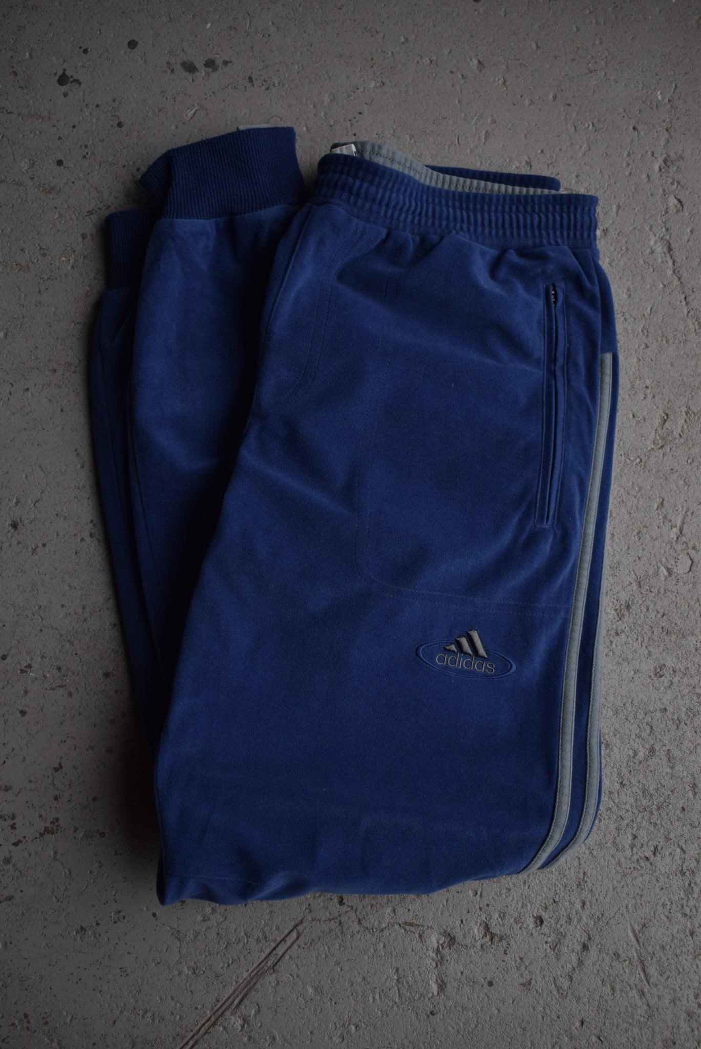 Vintage 90s Adidas Classic Logo Embroidered Track Pants (L) - Retrospective Store