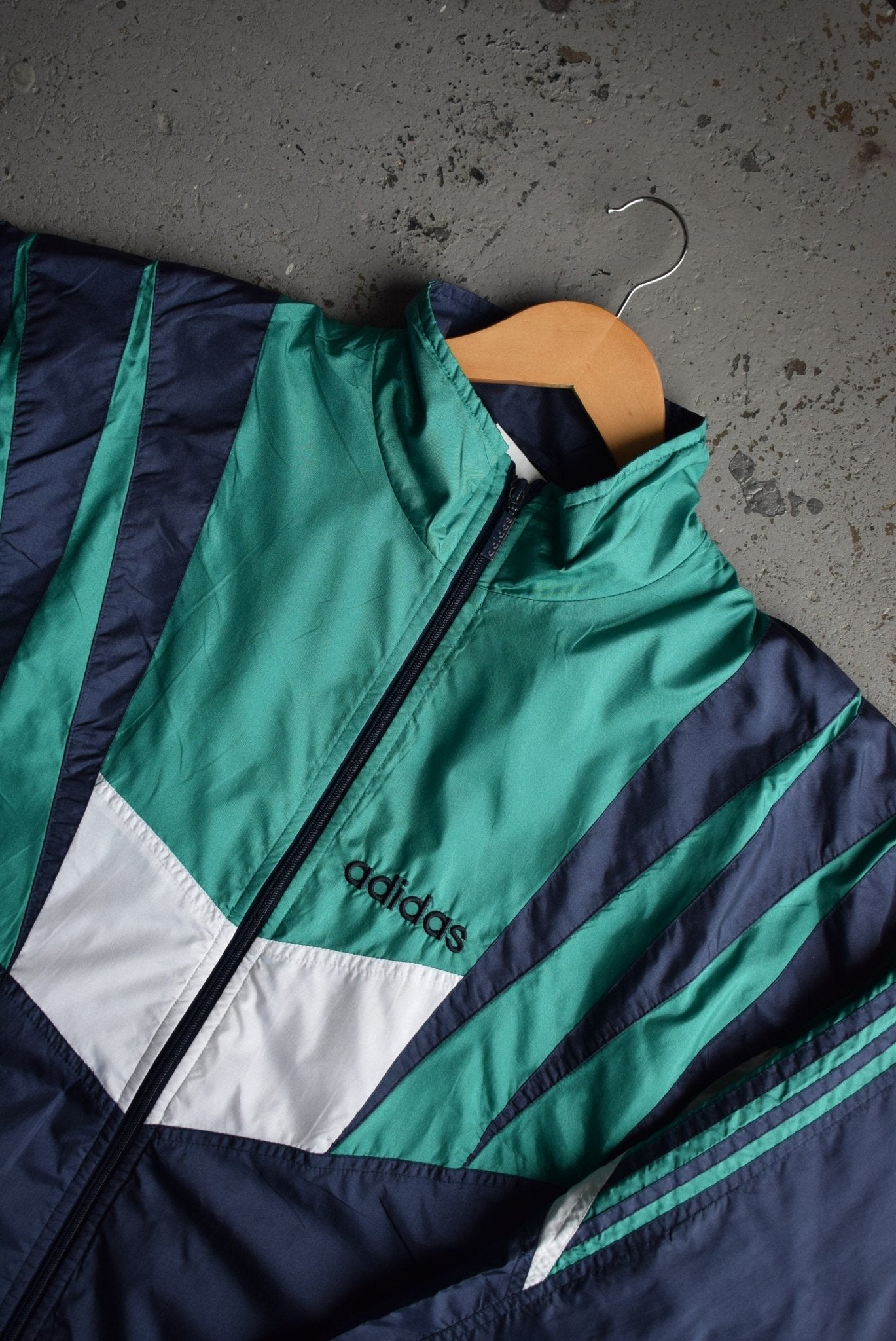 Vintage 90s Adidas Embroidered Spellout Jacket (M) - Retrospective Store