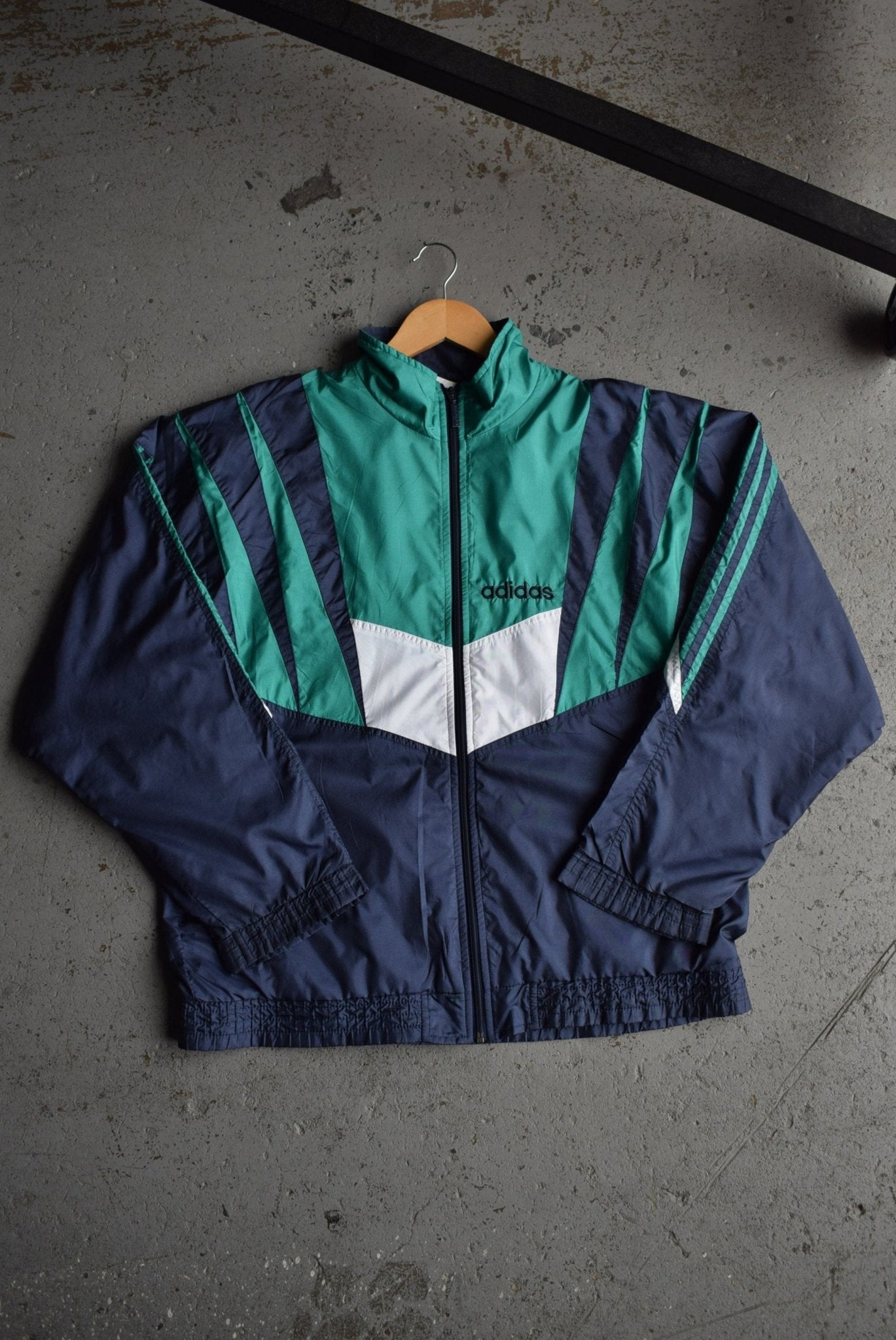 Vintage 90s Adidas Embroidered Spellout Jacket (M) - Retrospective Store