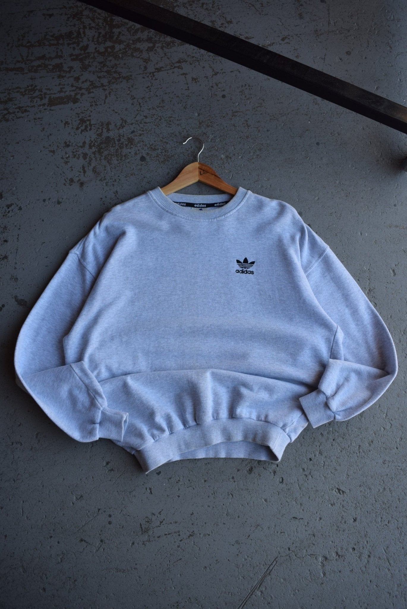 Vintage 90s Adidas Originals Classic Logo Embroidered Crewneck (M/L) - Retrospective Store