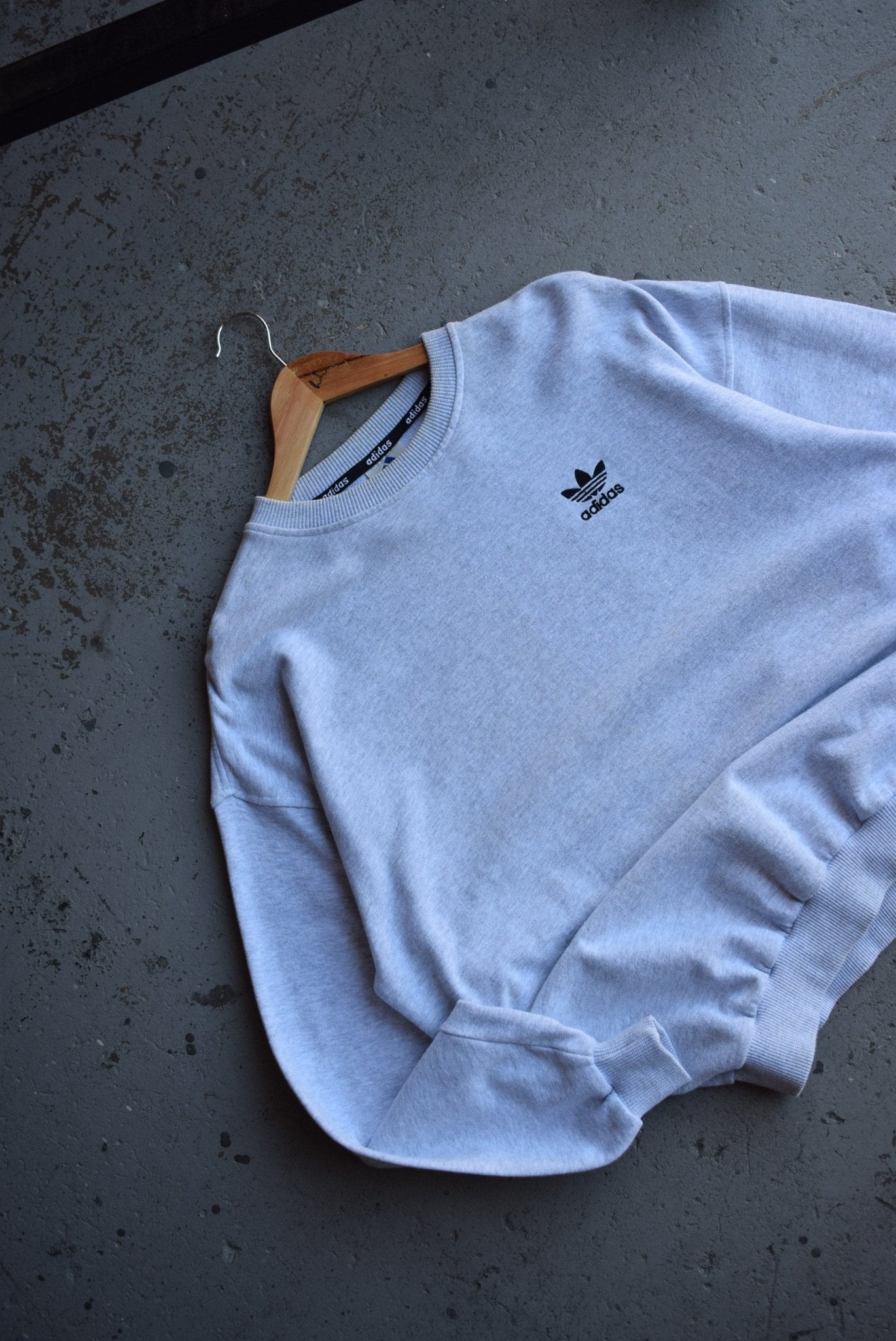 Vintage 90s Adidas Originals Classic Logo Embroidered Crewneck (M/L) - Retrospective Store