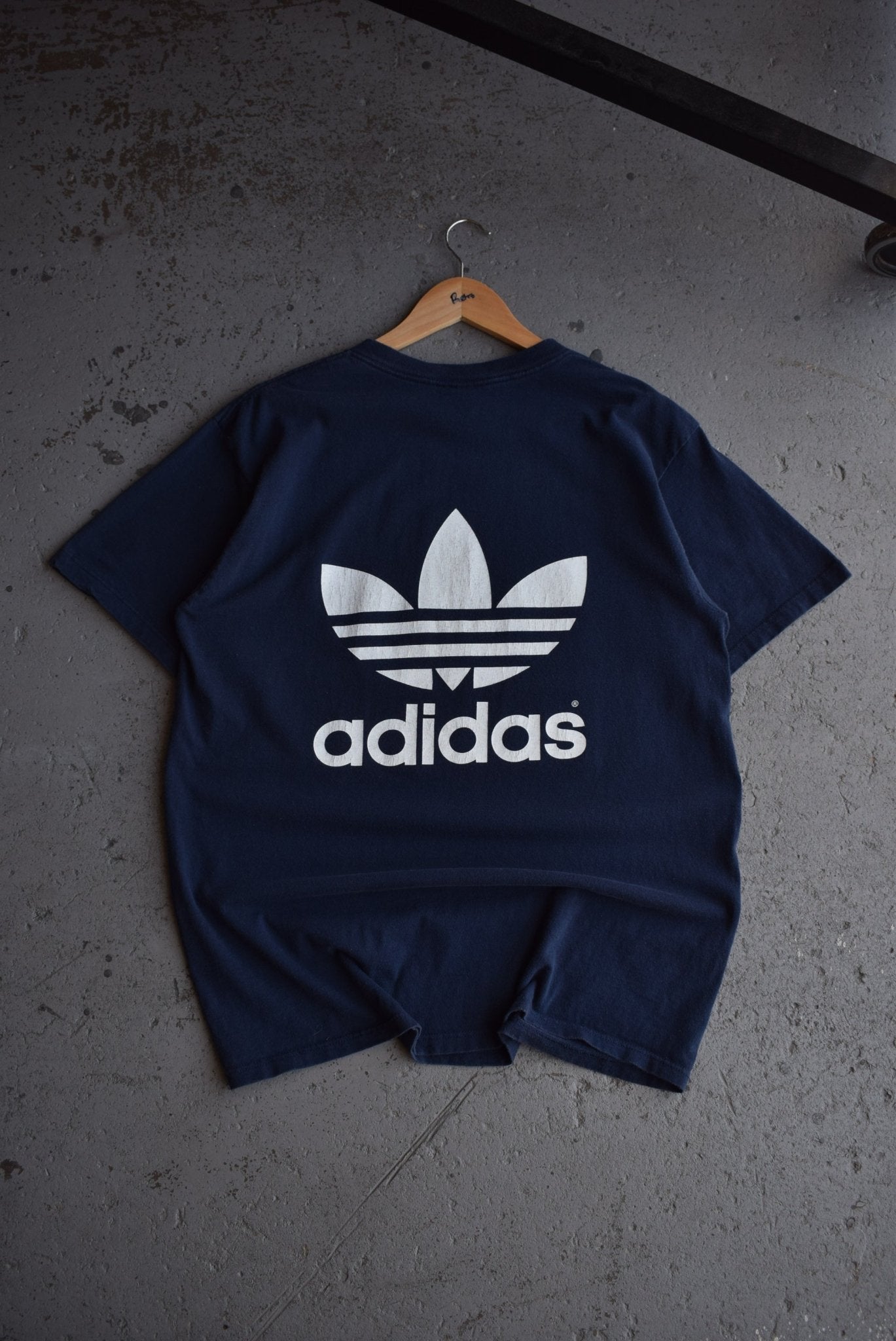 Vintage 90s Adidas Originals Spellout Tee (L) - Retrospective Store