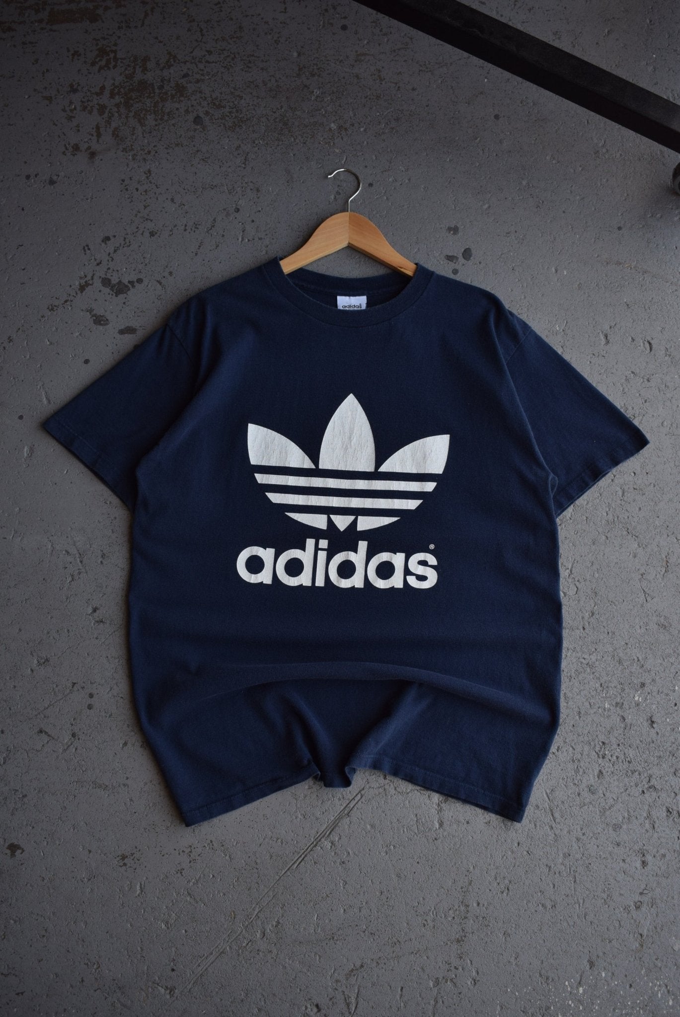 Vintage 90s Adidas Originals Spellout Tee (L) - Retrospective Store