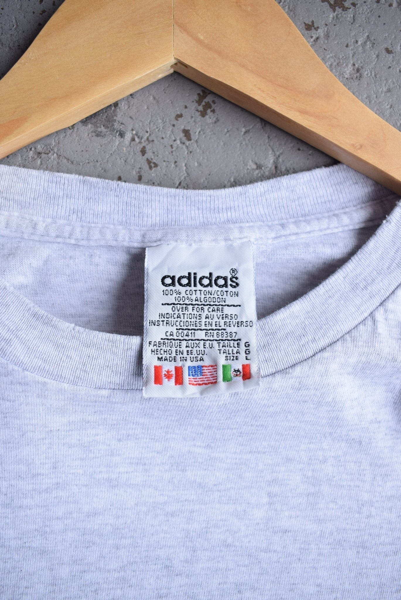 Vintage 90s Adidas Spellout Tee (L) - Retrospective Store