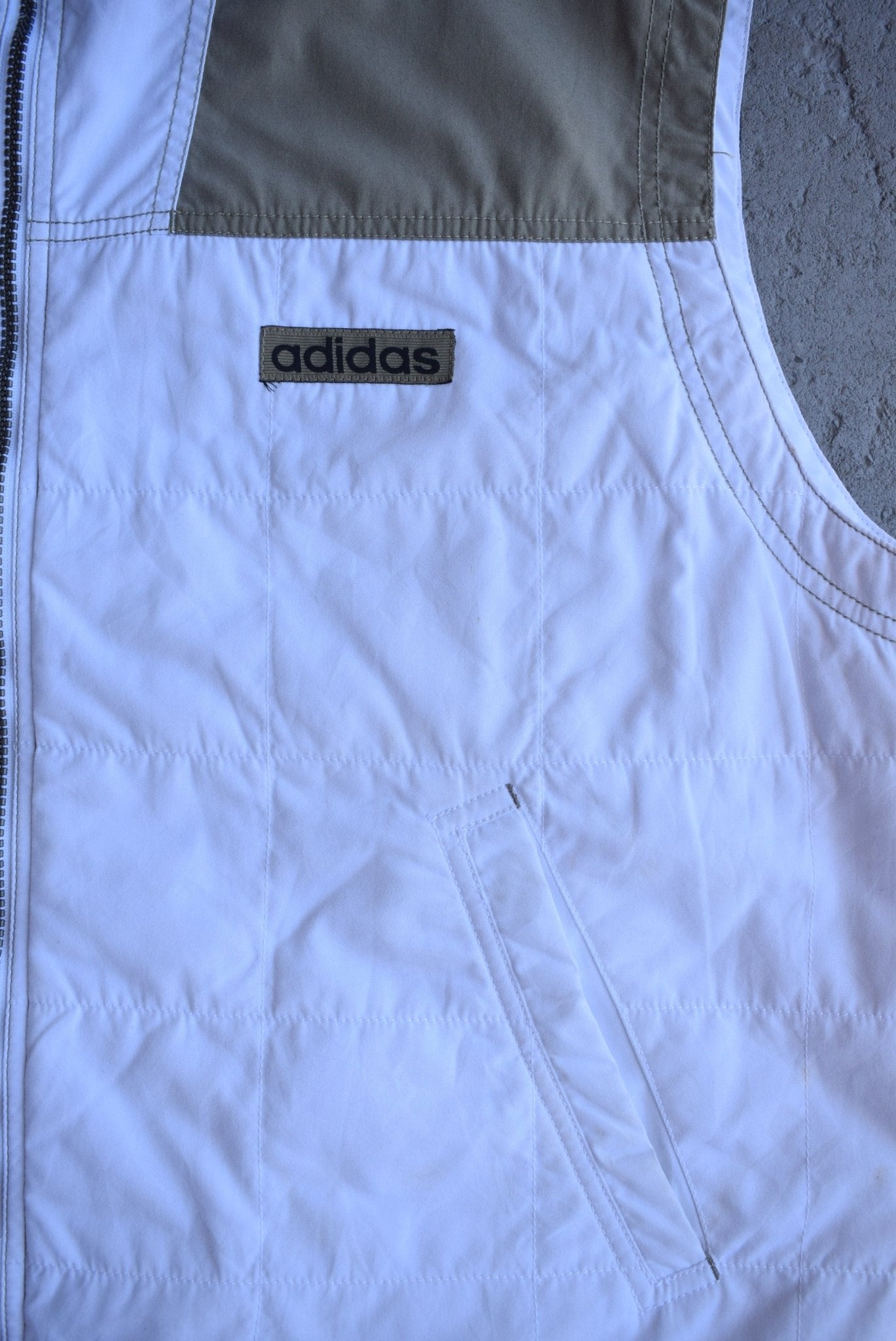 Vintage 90s Adidas Spellout Vest Jacket (L/XL) - Retrospective Store