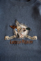 Vintage 90s American Wildlife Outfitters Embroidered Crewneck (L) - Retrospective Store