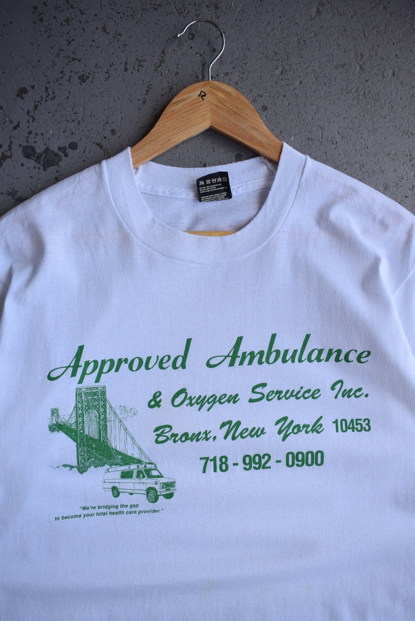 Vintage 90s Approved Ambulance New York Tee (M/L) - Retrospective Store