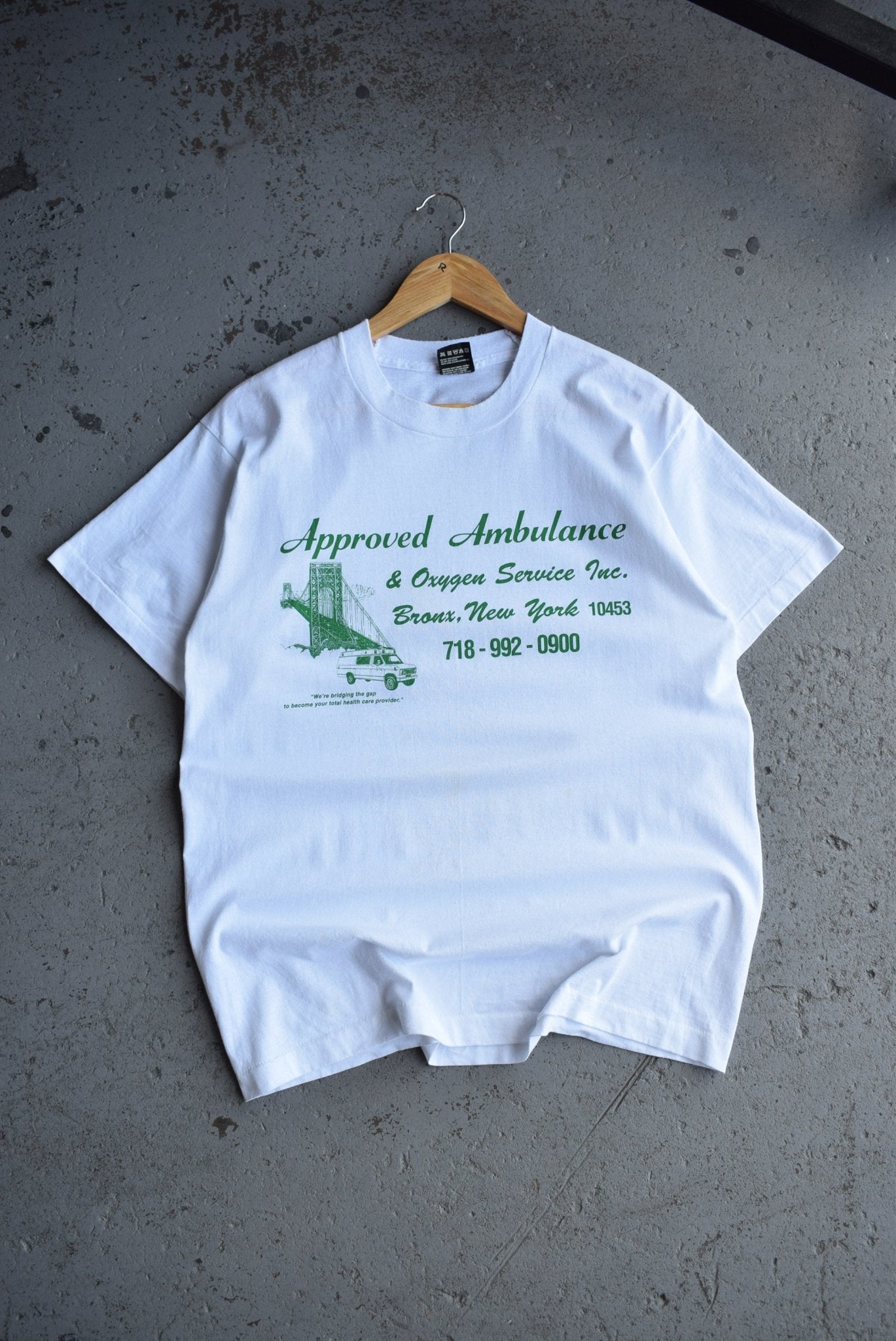 Vintage 90s Approved Ambulance New York Tee (M/L) - Retrospective Store