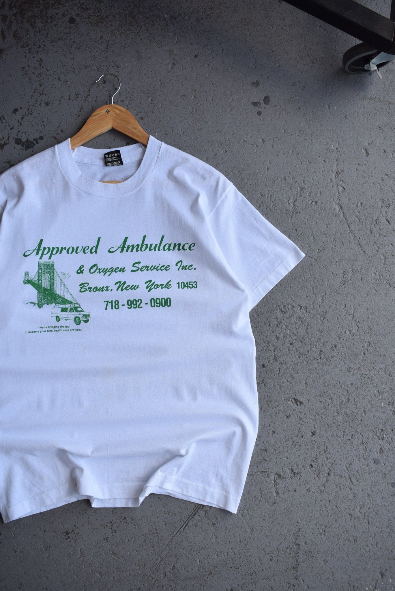 Vintage 90s Approved Ambulance New York Tee (M/L) - Retrospective Store