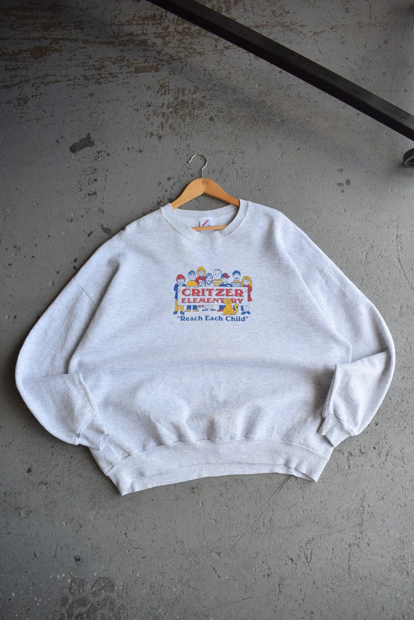 Vintage 90s Critzer Elementary Crewneck (XXL) - Retrospective Store