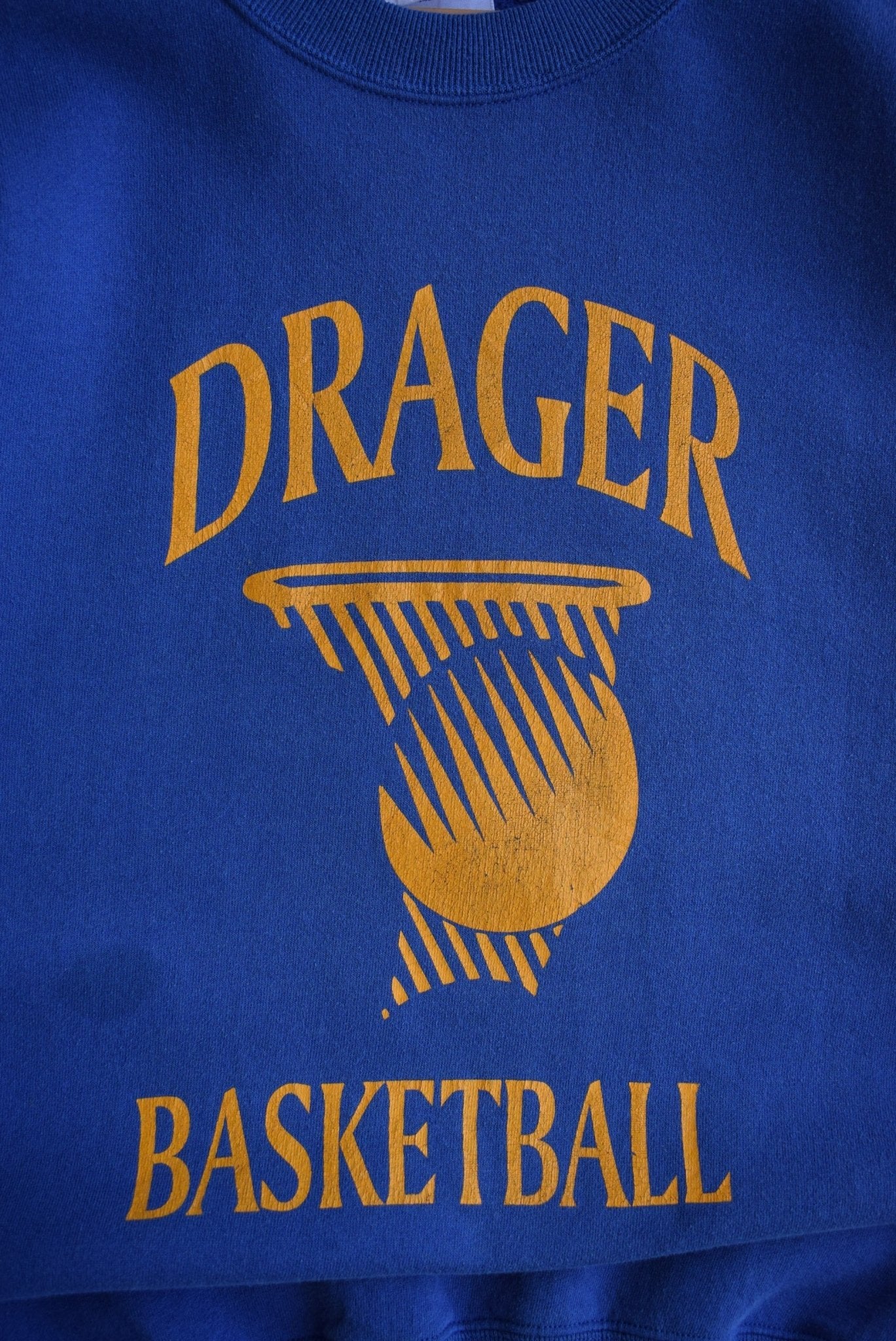 Vintage 90s Drager Basketball Graphic Crewneck (XL) - Retrospective Store