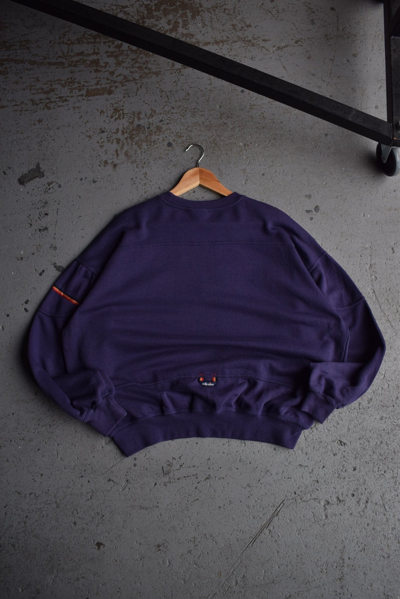 Vintage 90s Ellesse Embroidered Spellout Crewneck (L) - Retrospective Store