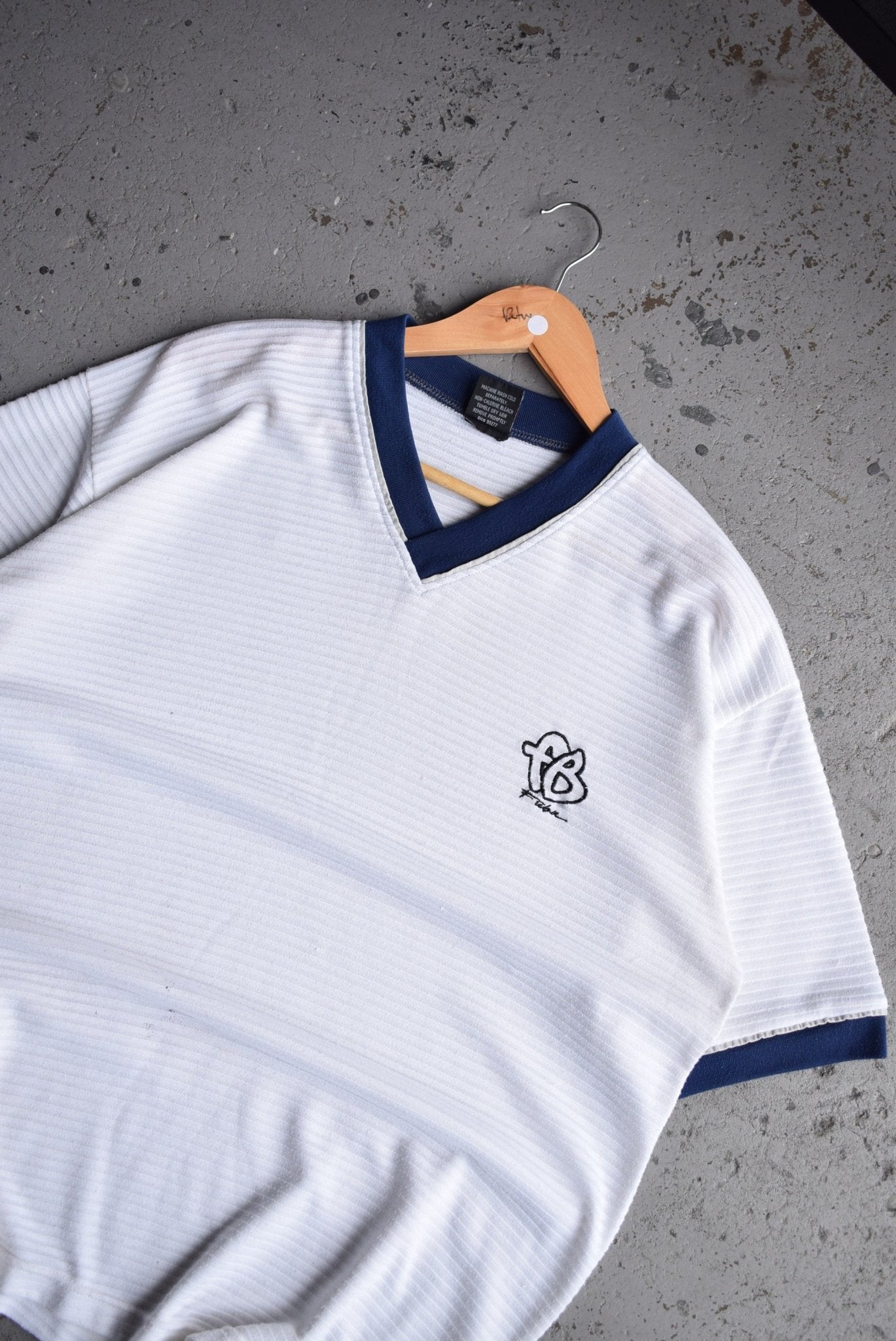 Vintage 90s FUBU Classic Logo Embroidered Tee (XL) - Retrospective Store