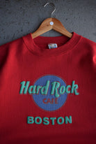 Vintage 90s Hard Rock Cafe Boston Crewneck (XL) - Retrospective Store