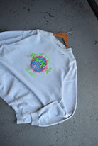 Vintage 90s Hard Rock Cafe Save The Planet Embroidered Crewneck (XL) - Retrospective Store