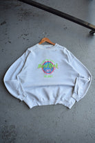 Vintage 90s Hard Rock Cafe Save The Planet Embroidered Crewneck (XL) - Retrospective Store