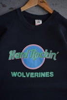 Vintage 90s Hard Rockin' Wolverines Crewneck (M) - Retrospective Store