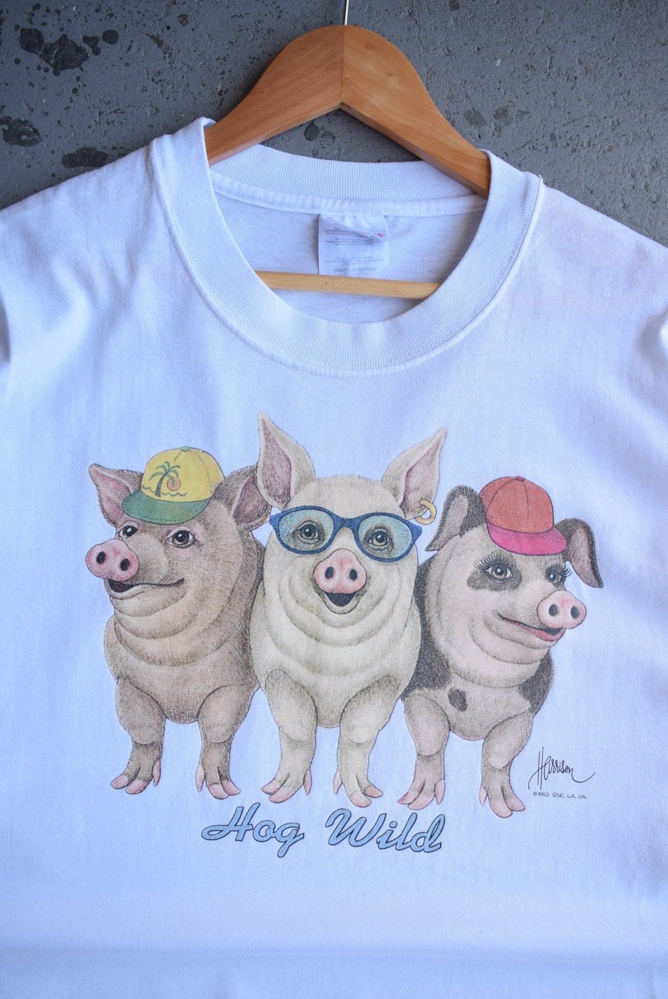 Vintage 90s Hog Wild Graphic Tee (XL) - Retrospective Store