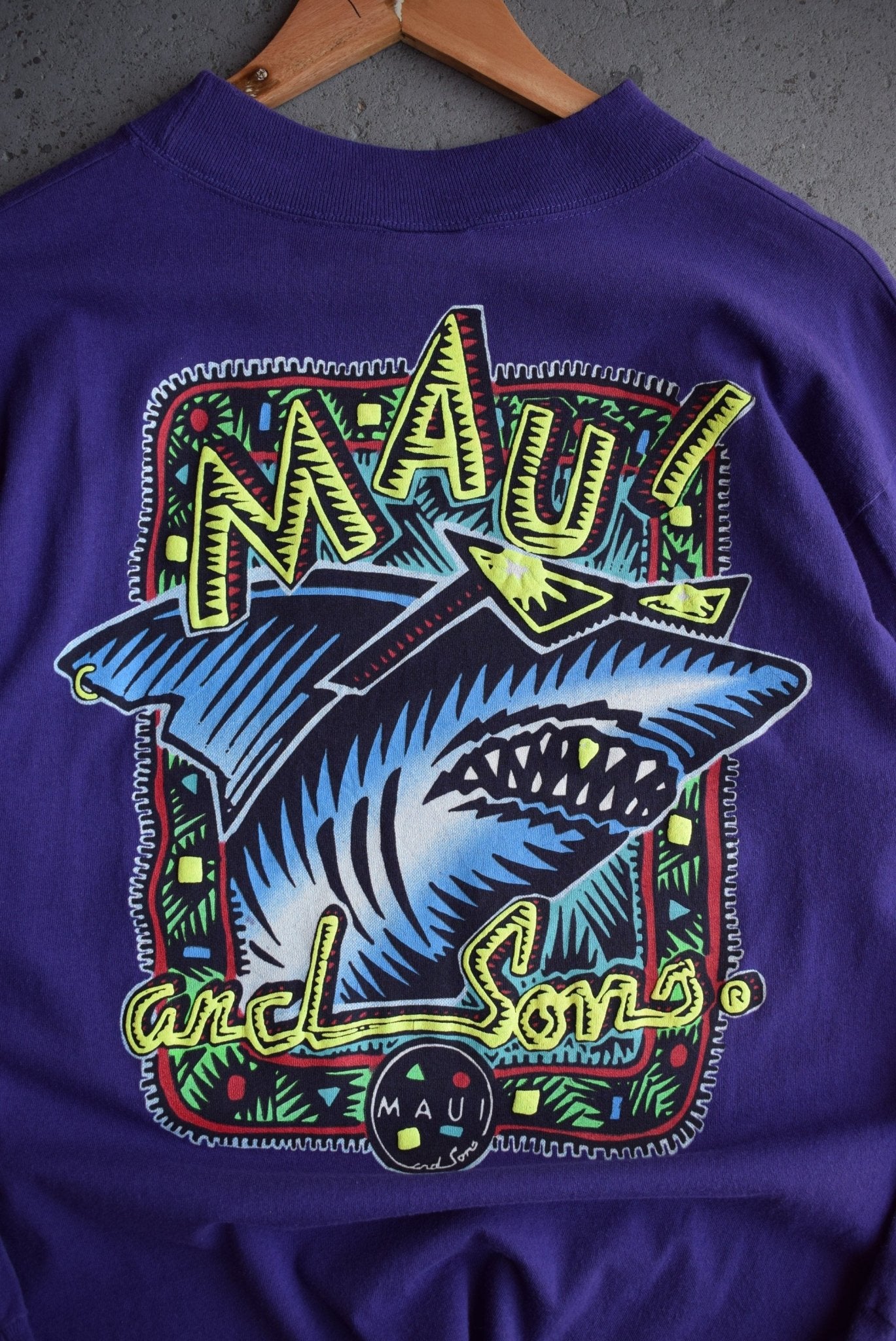 Vintage 90s Maui and Sons Surfwear Long Sleeve Tee (M) - Retrospective Store