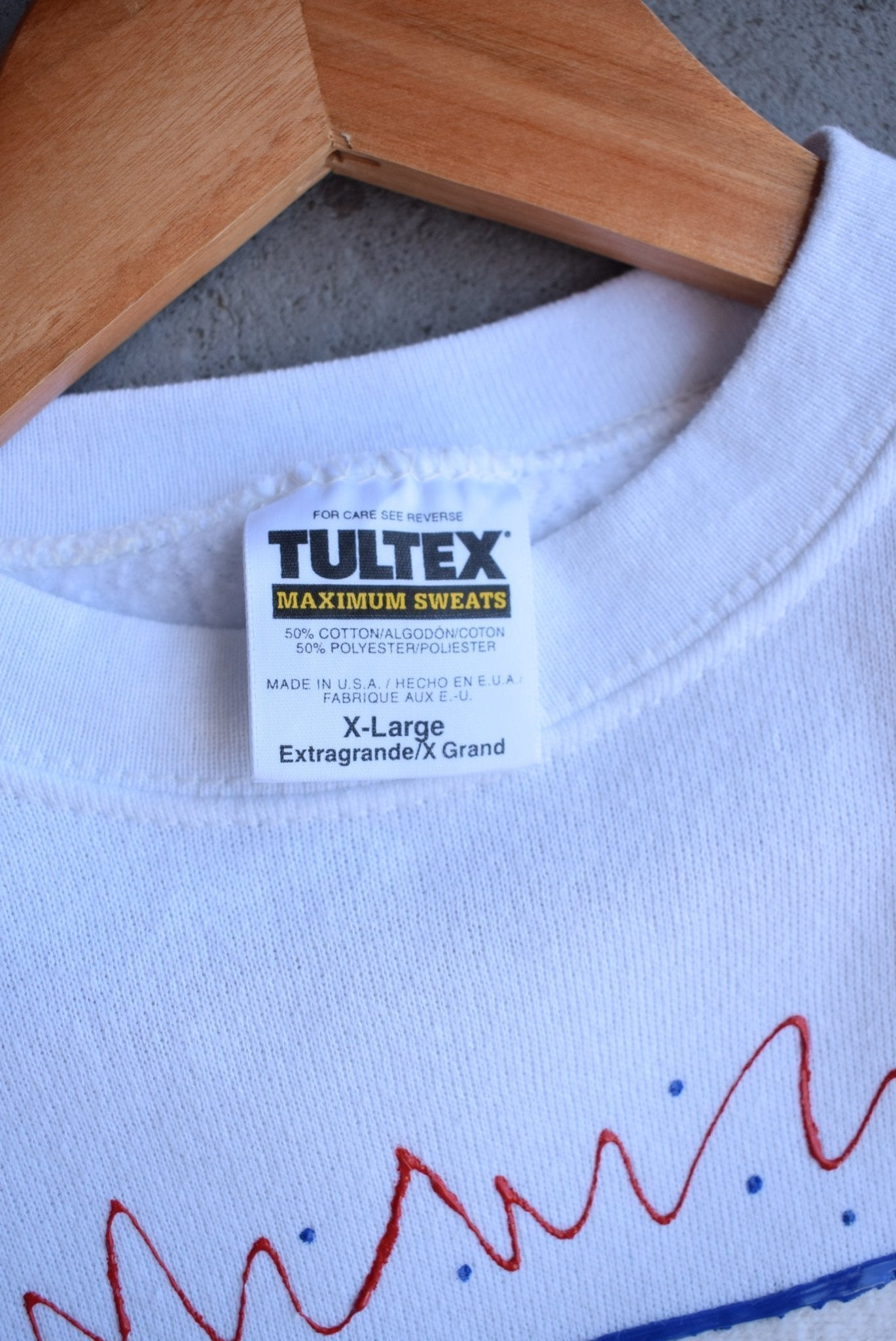 Vintage 90s NBA Houston Rockets Embroidered Crewneck (L) - Retrospective Store