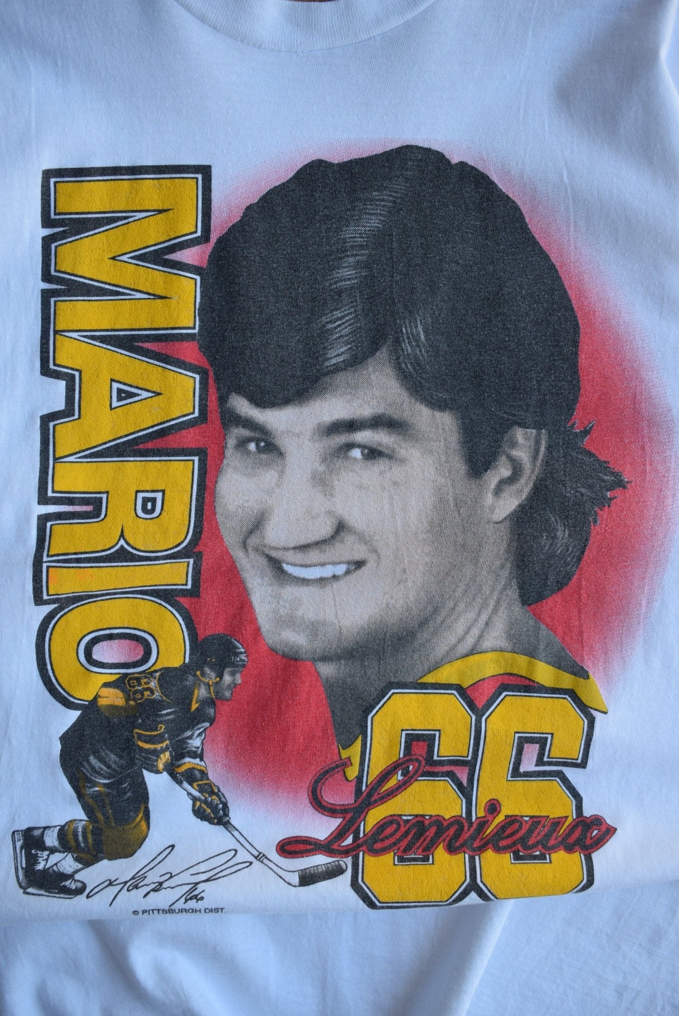Vintage 90s NHL Mario Lemieux Tee (L) - Retrospective Store