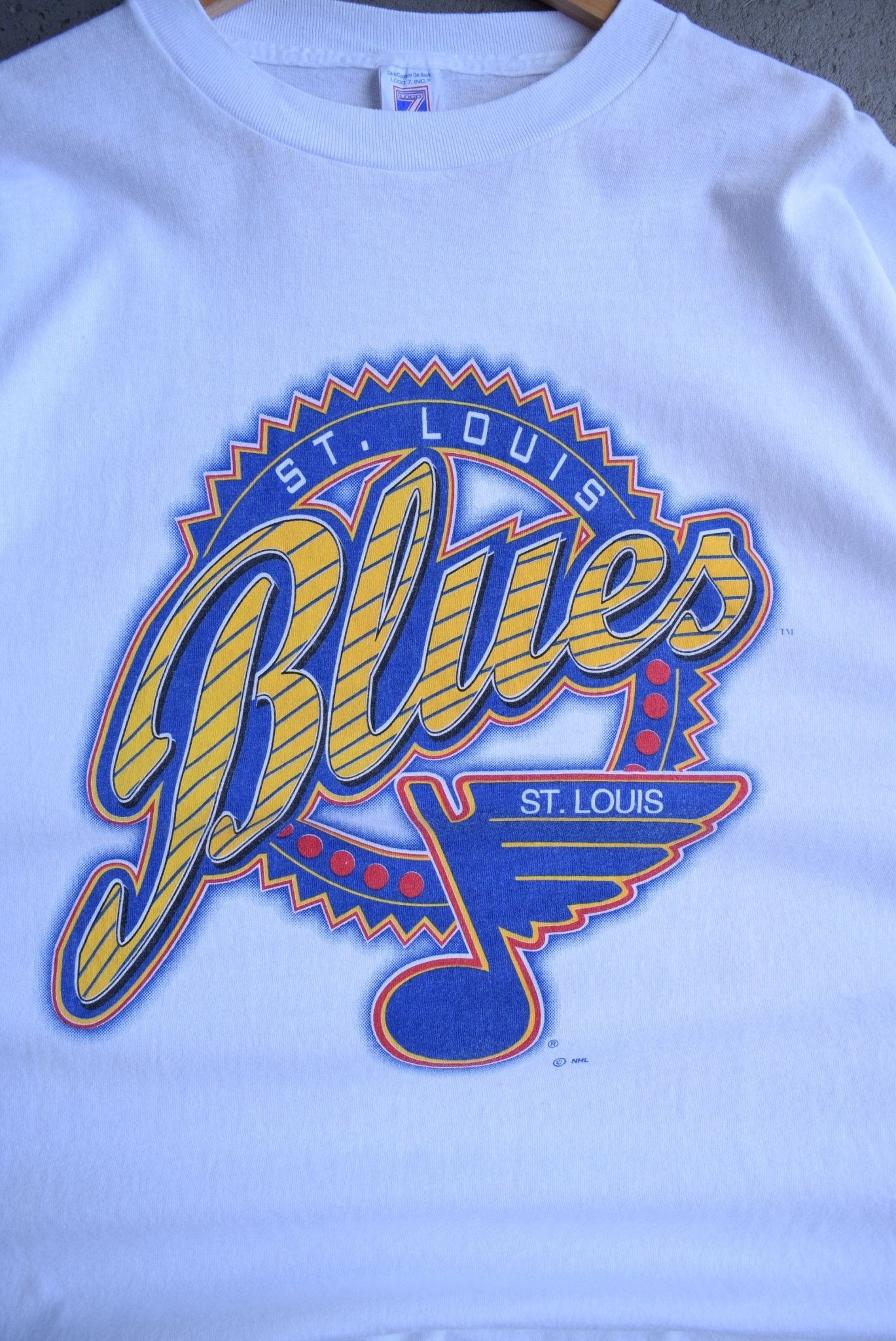 Vintage 90s NHL St. Louis Blues Tee (XXL) - Retrospective Store