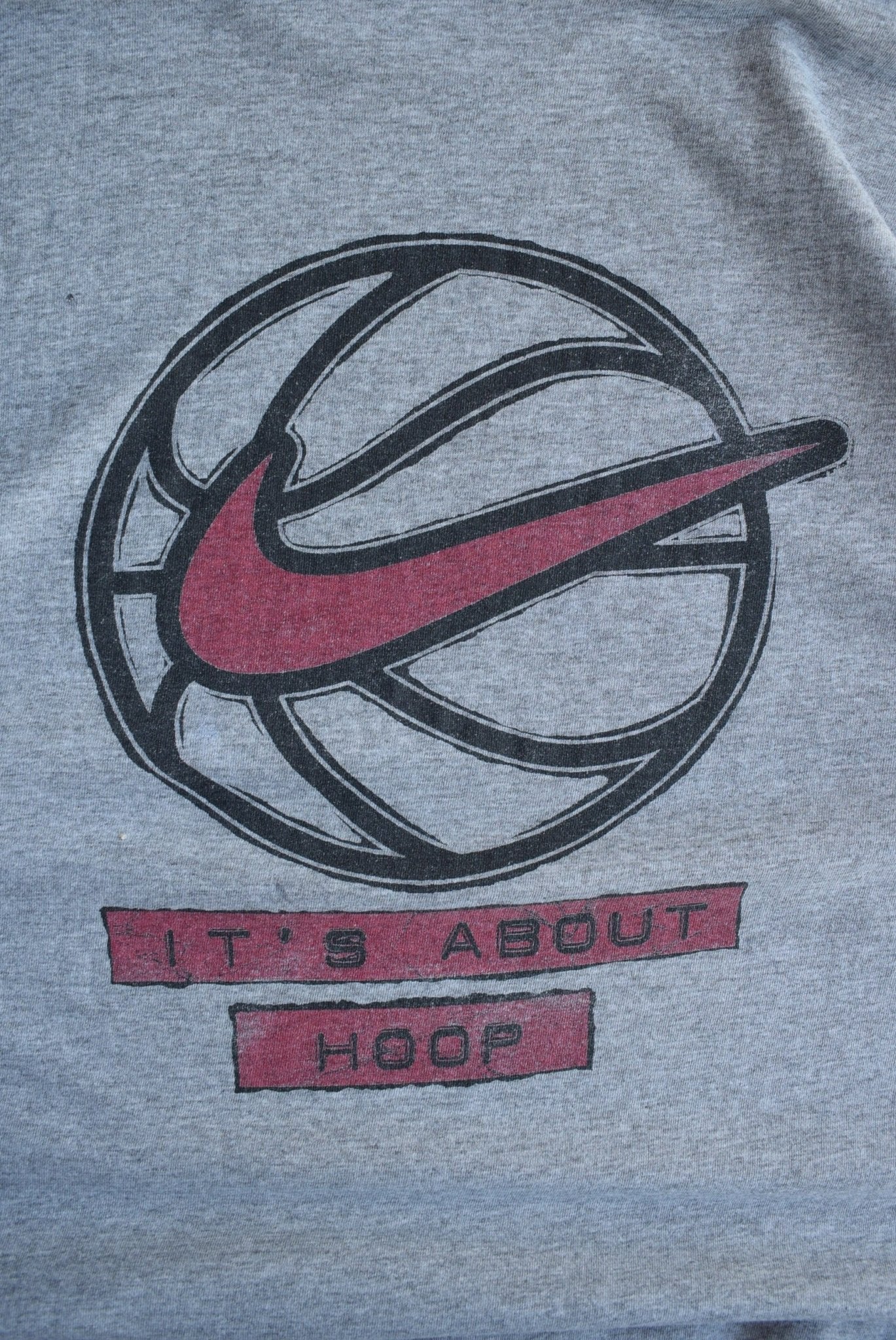 Vintage 90s Nike Basketball 'It's About Hoop' Tee (M/L) - Retrospective Store