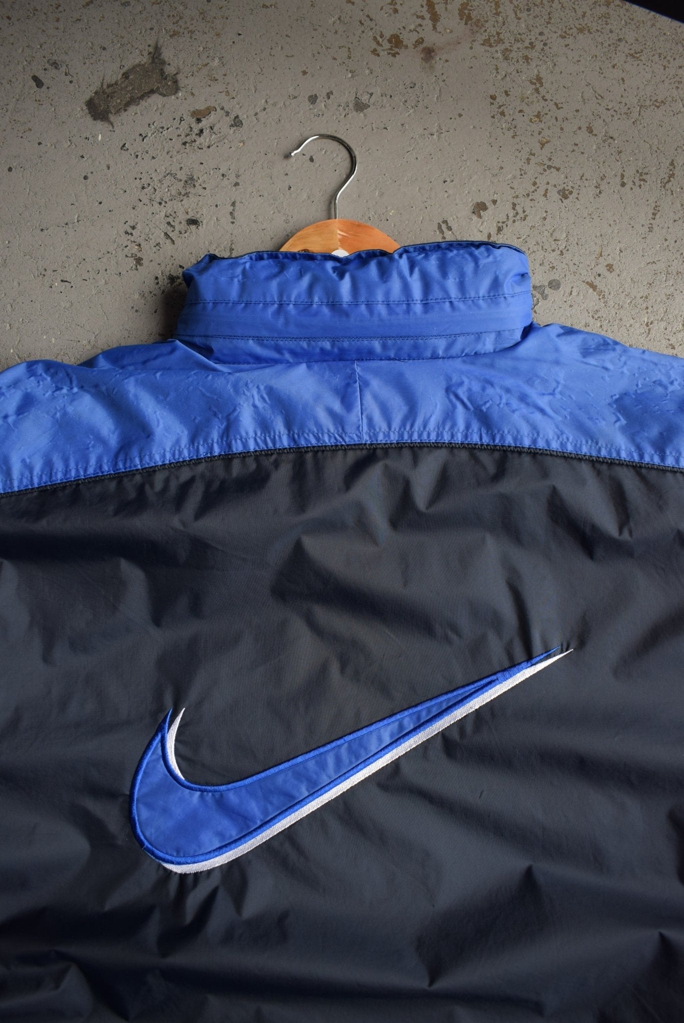 Vintage 90s Nike Big Swoosh Embroidered Jacket (XXL) - Retrospective Store