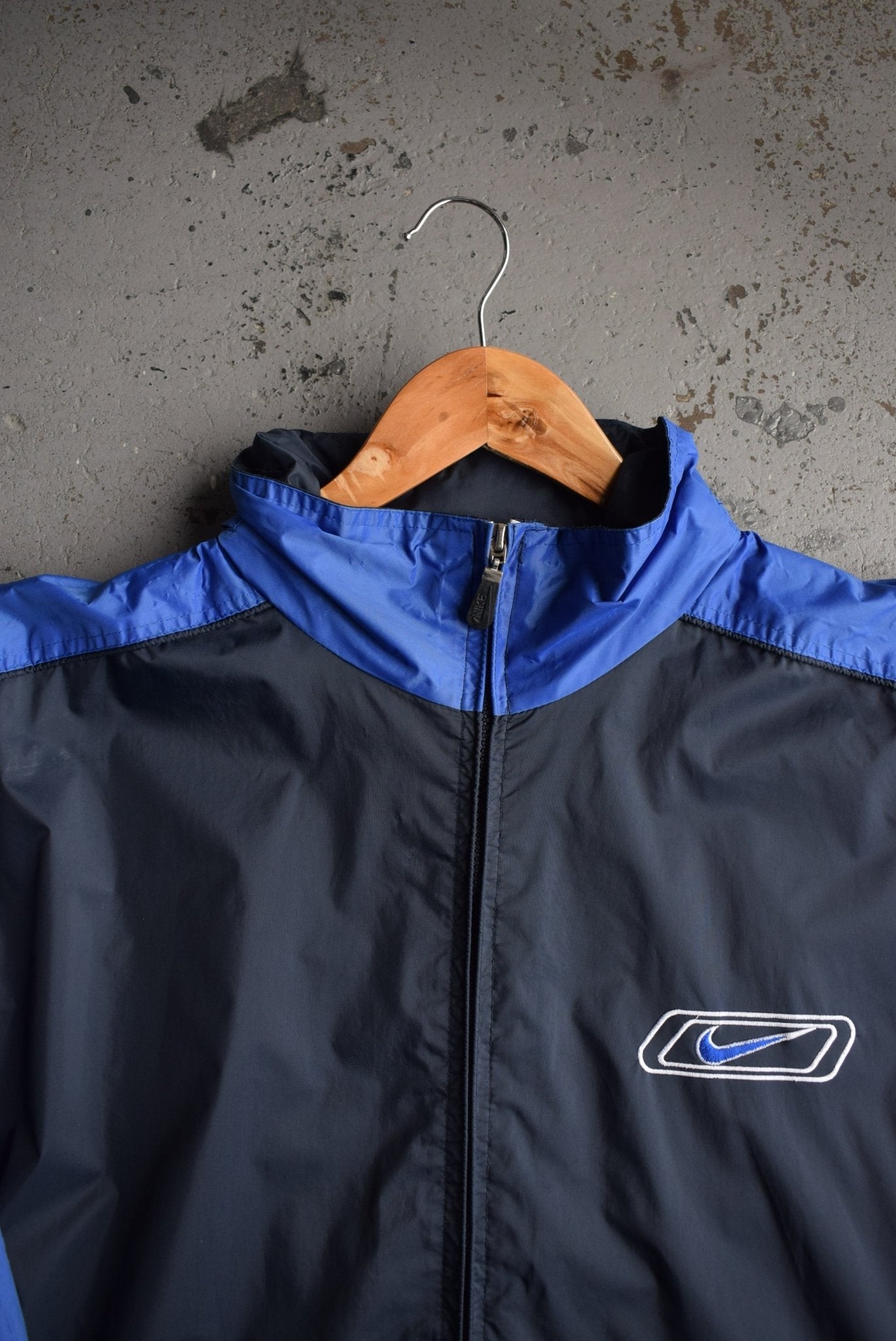 Vintage 90s Nike Big Swoosh Embroidered Jacket (XXL) - Retrospective Store