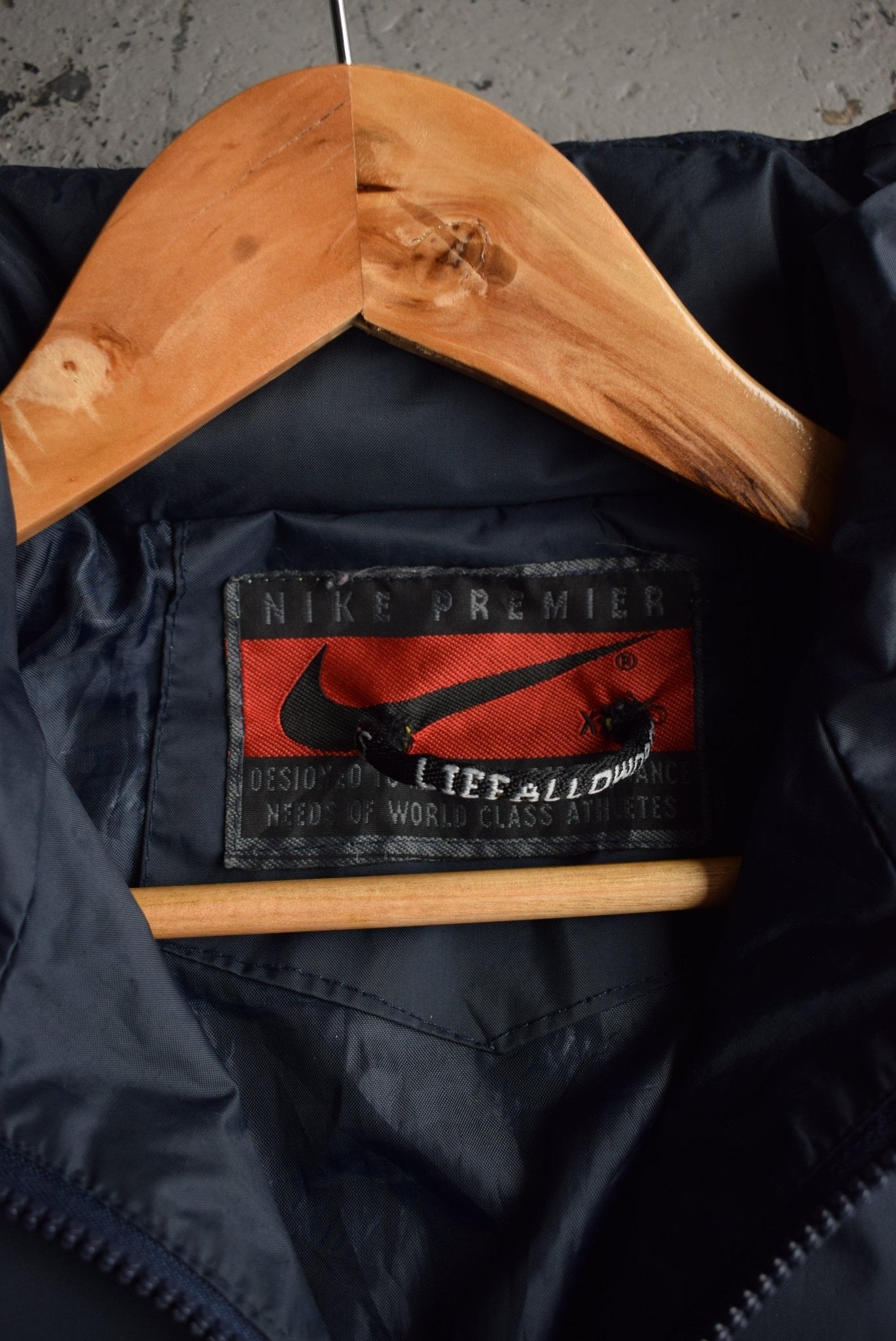 Vintage 90s Nike Big Swoosh Embroidered Jacket (XXL) - Retrospective Store