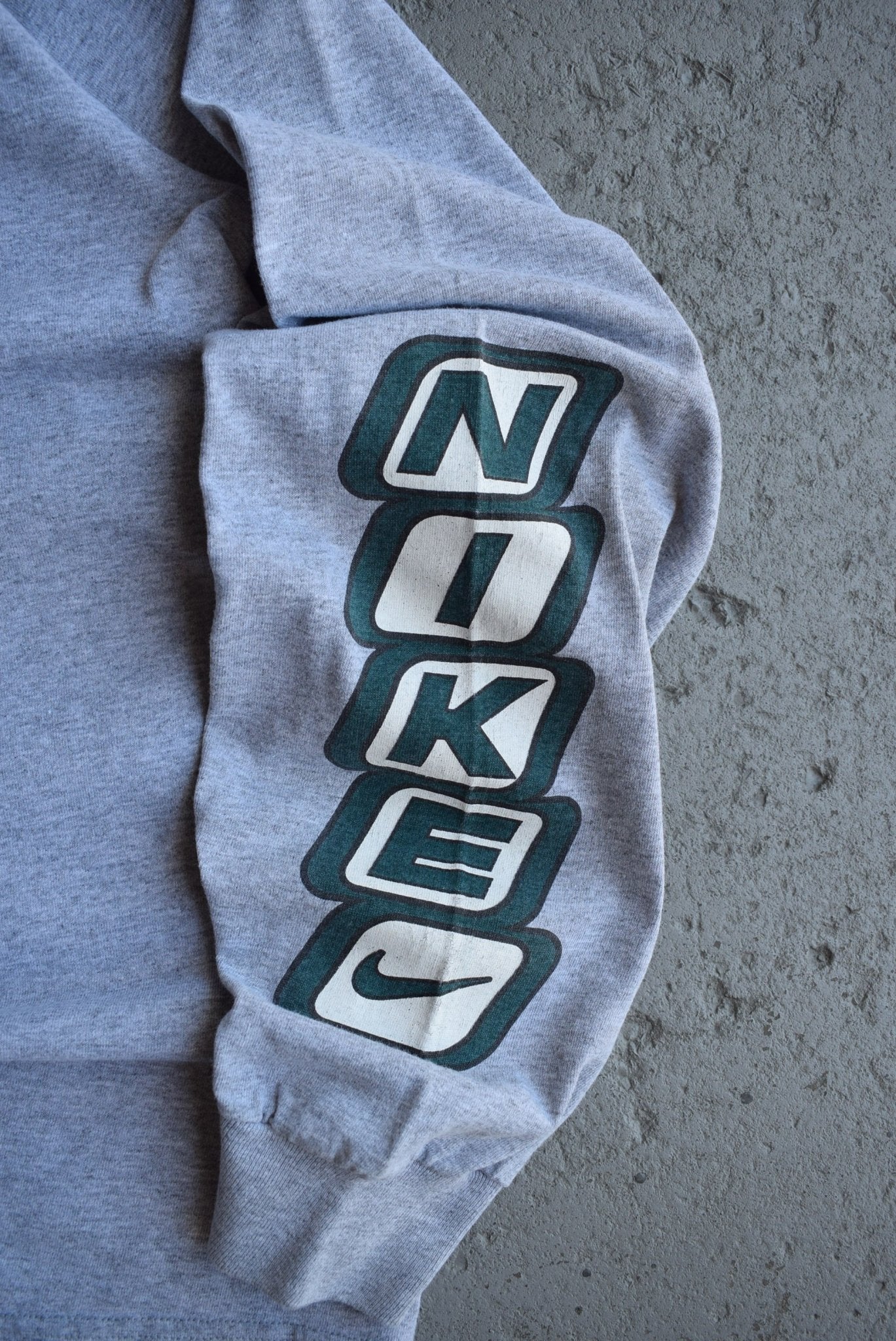 Vintage 90s Nike Big Swoosh Long Sleeve Tee (L) - Retrospective Store