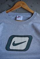 Vintage 90s Nike Big Swoosh Long Sleeve Tee (L) - Retrospective Store