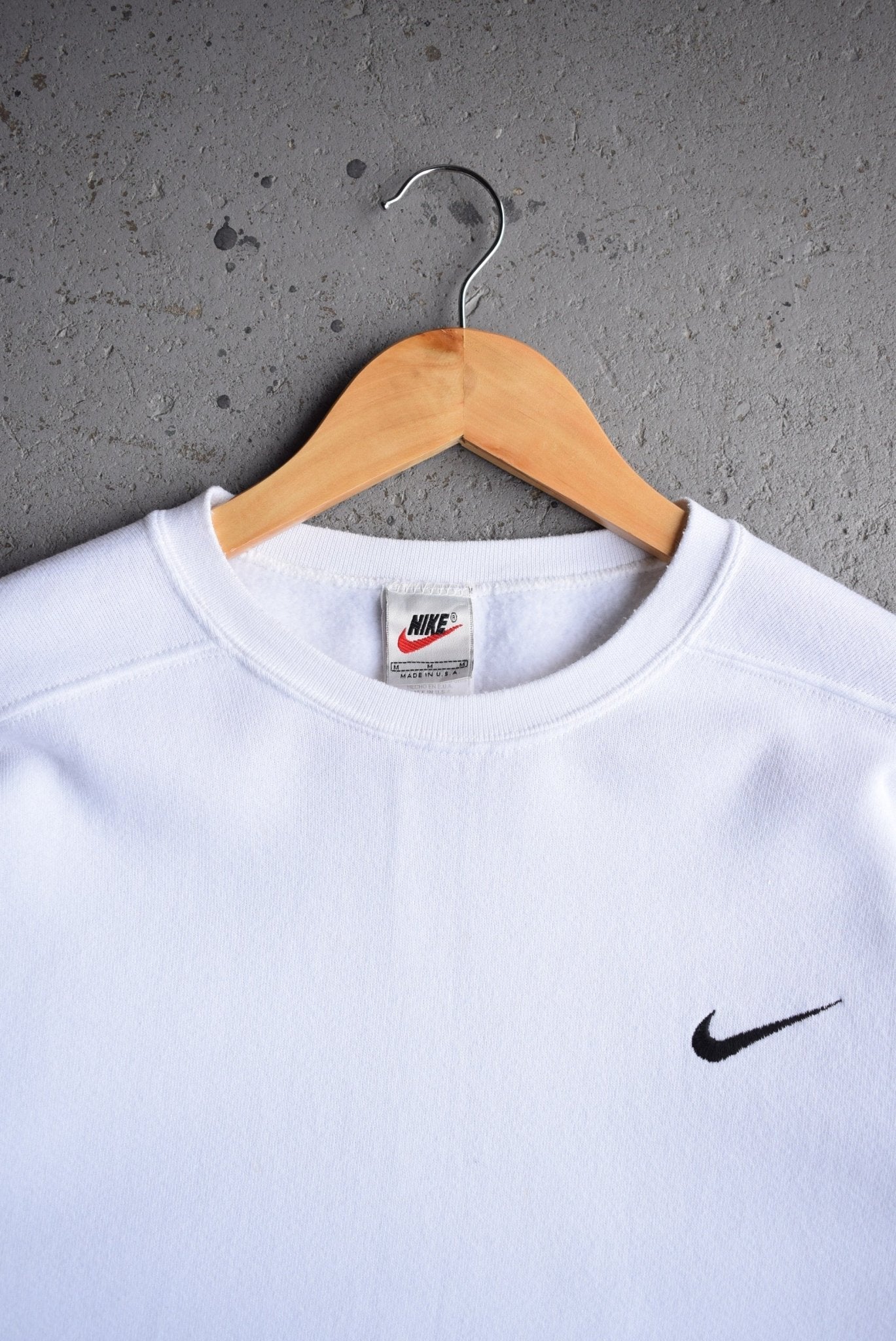 Vintage 90s Nike Classic Logo Embroidered Crewneck (S/M) - Retrospective Store