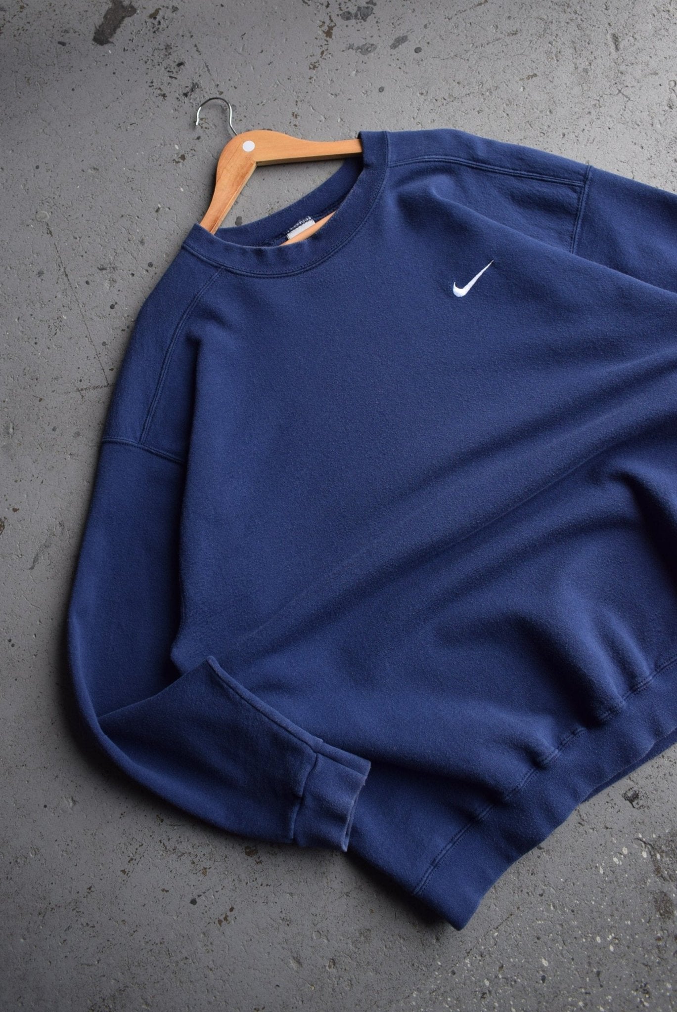 Vintage 90s Nike Classic Logo Embroidered Crewneck (XL) - Retrospective Store
