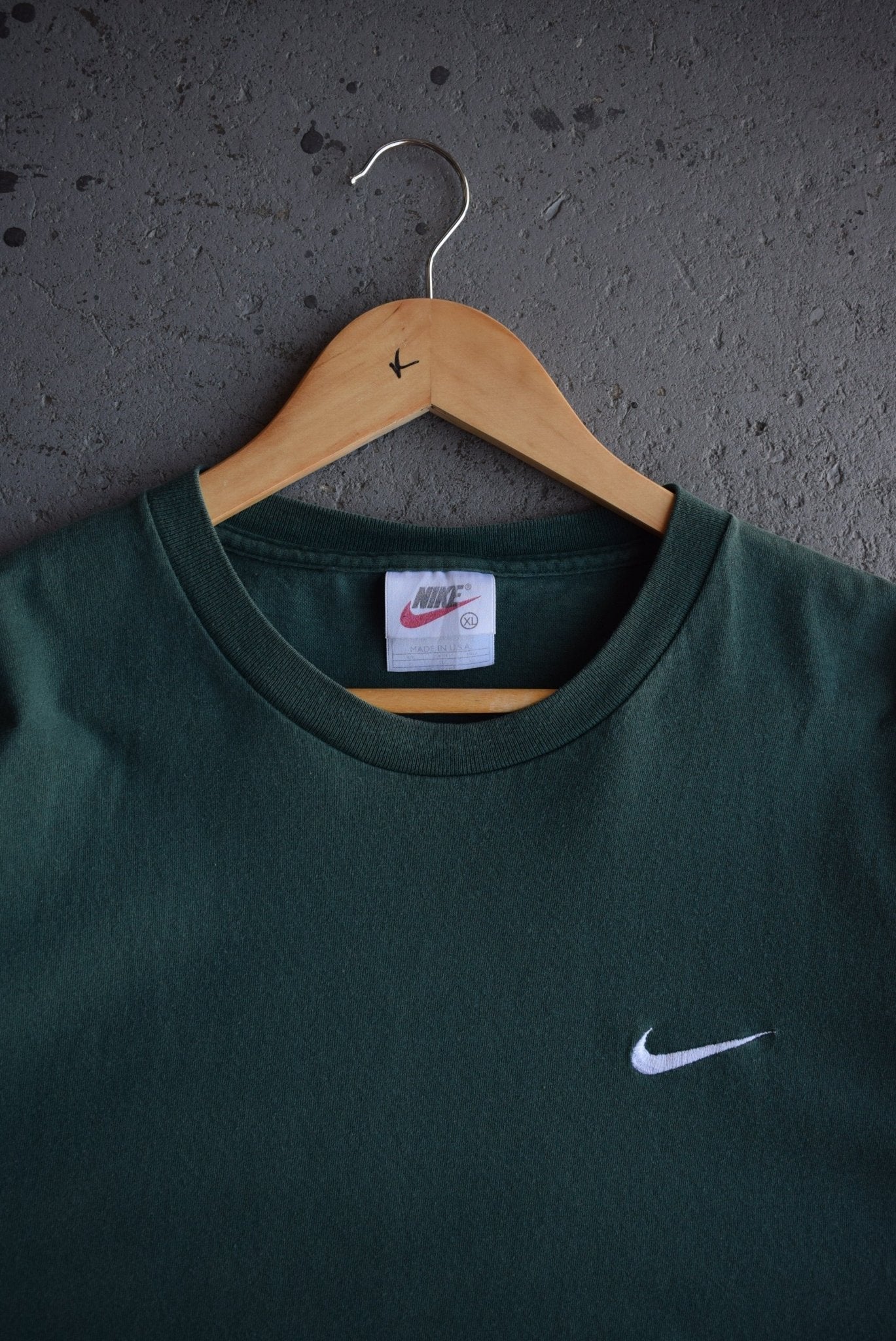 Vintage 90s Nike Classic Logo Embroidered Tee (XL) - Retrospective Store